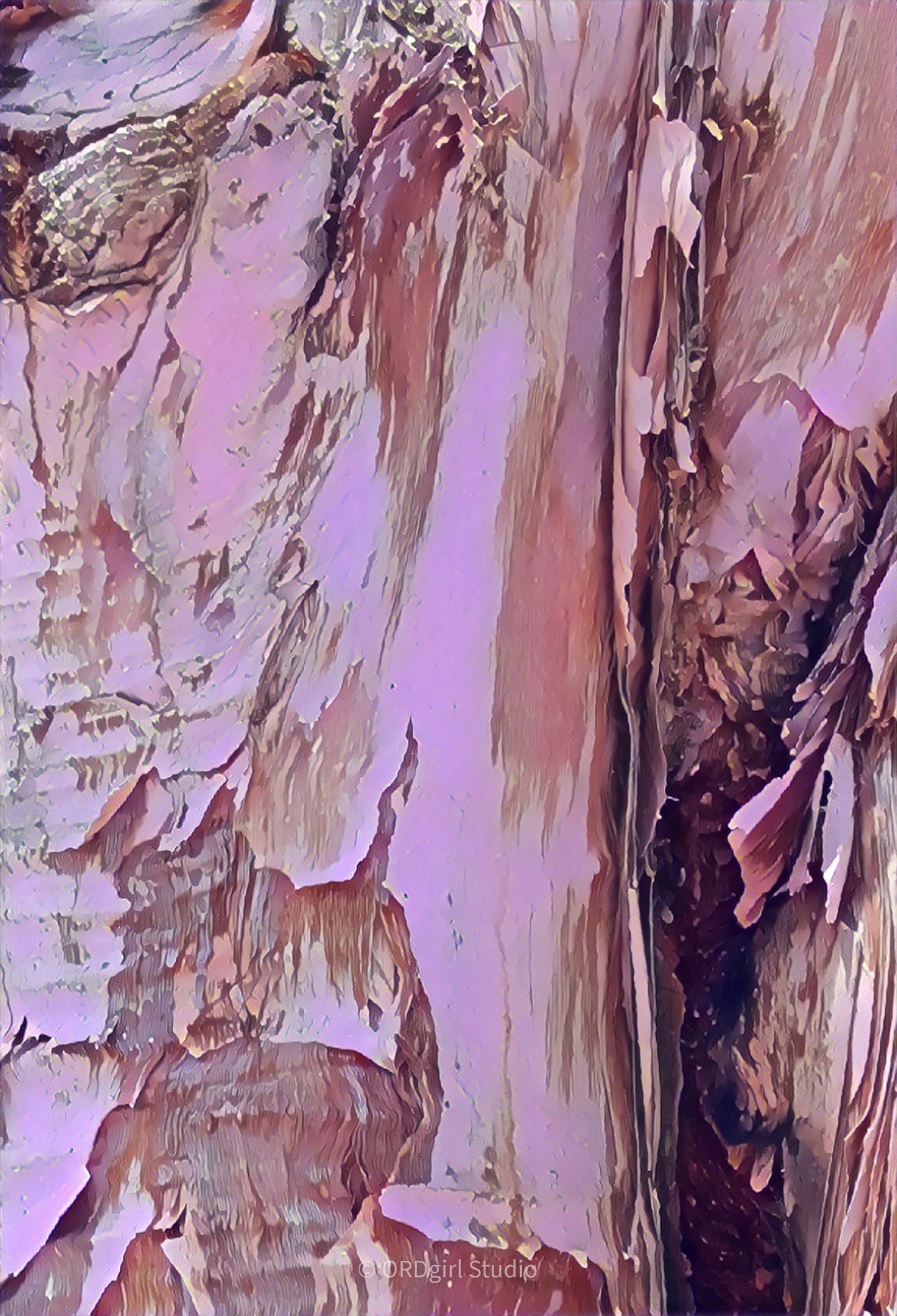 Natural Abstract in Lilac - Throw Pillow