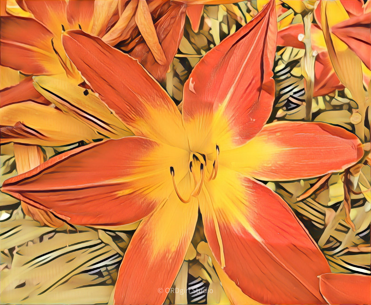 Tiger Lily - Throw Pillow