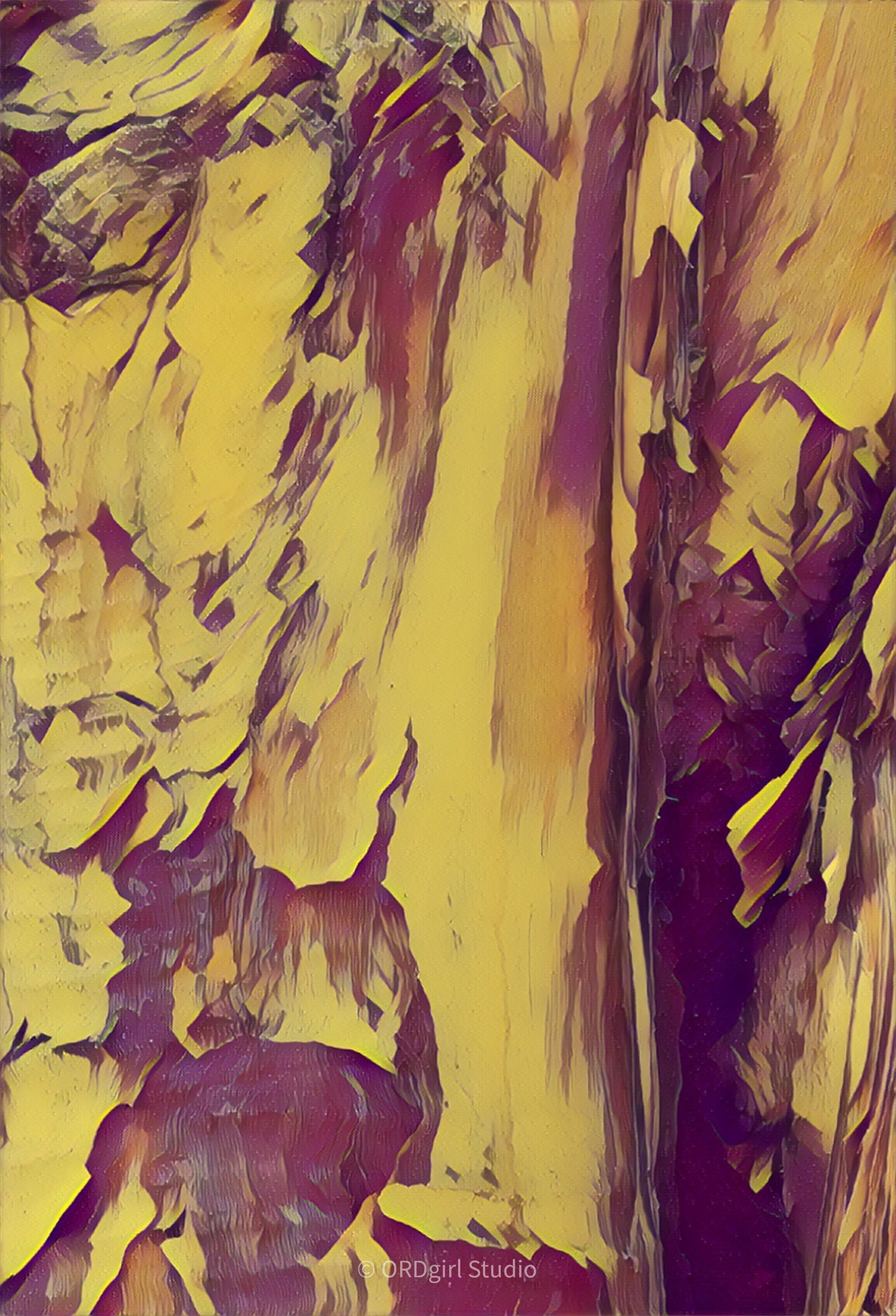 Natural Abstract in Burgundy - Throw Pillow