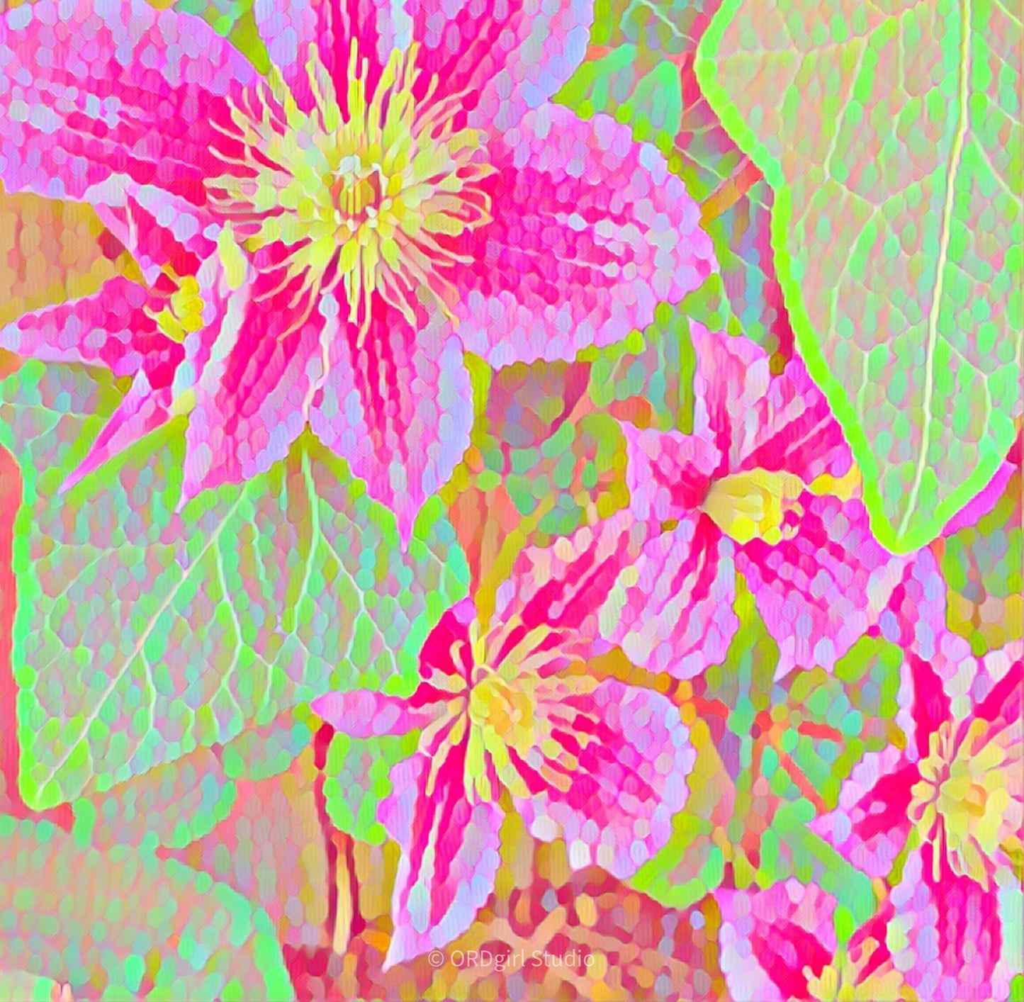 Fresh Blooms- Throw Pillow