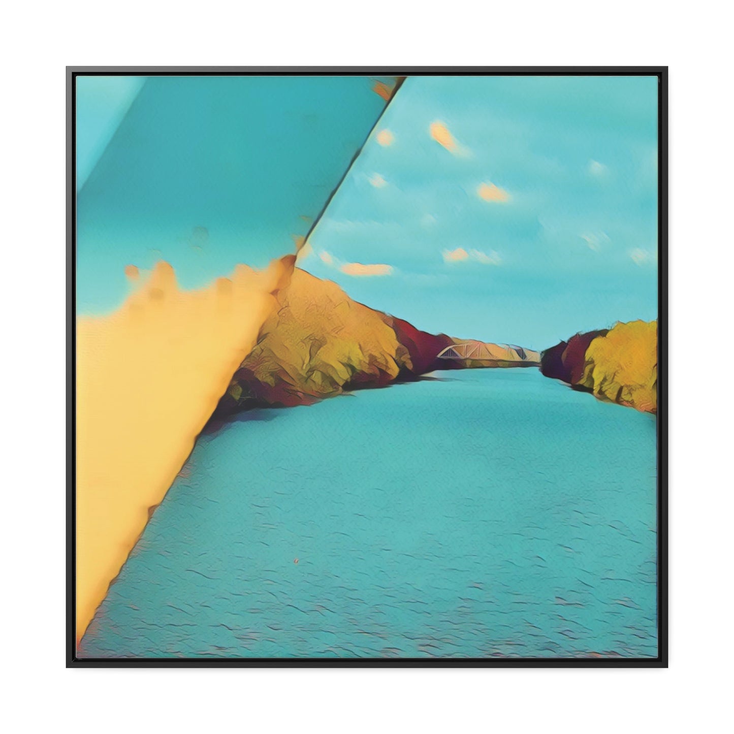 The Cal-Sag Channel (Framed Gallery Canvas Wrap)