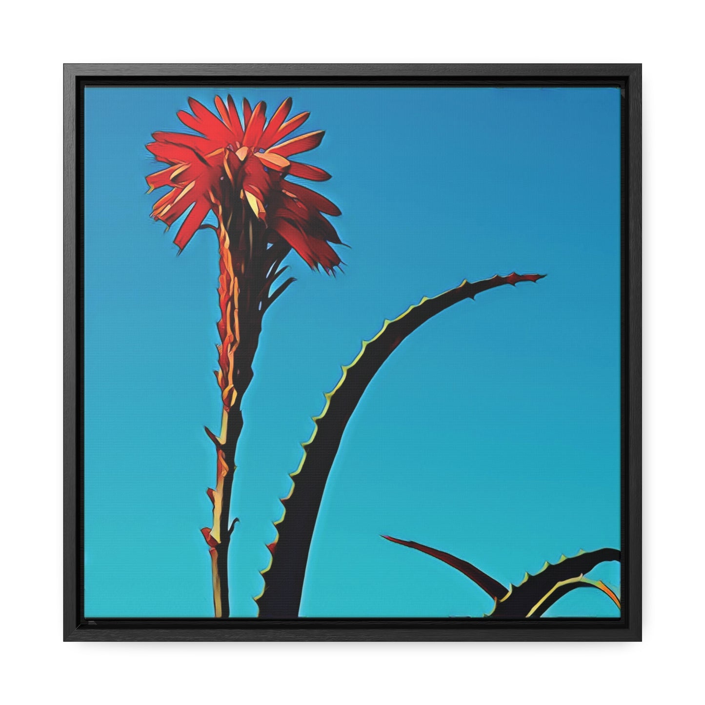 Happy to Be Here (Square Frame Canvas Wrap)