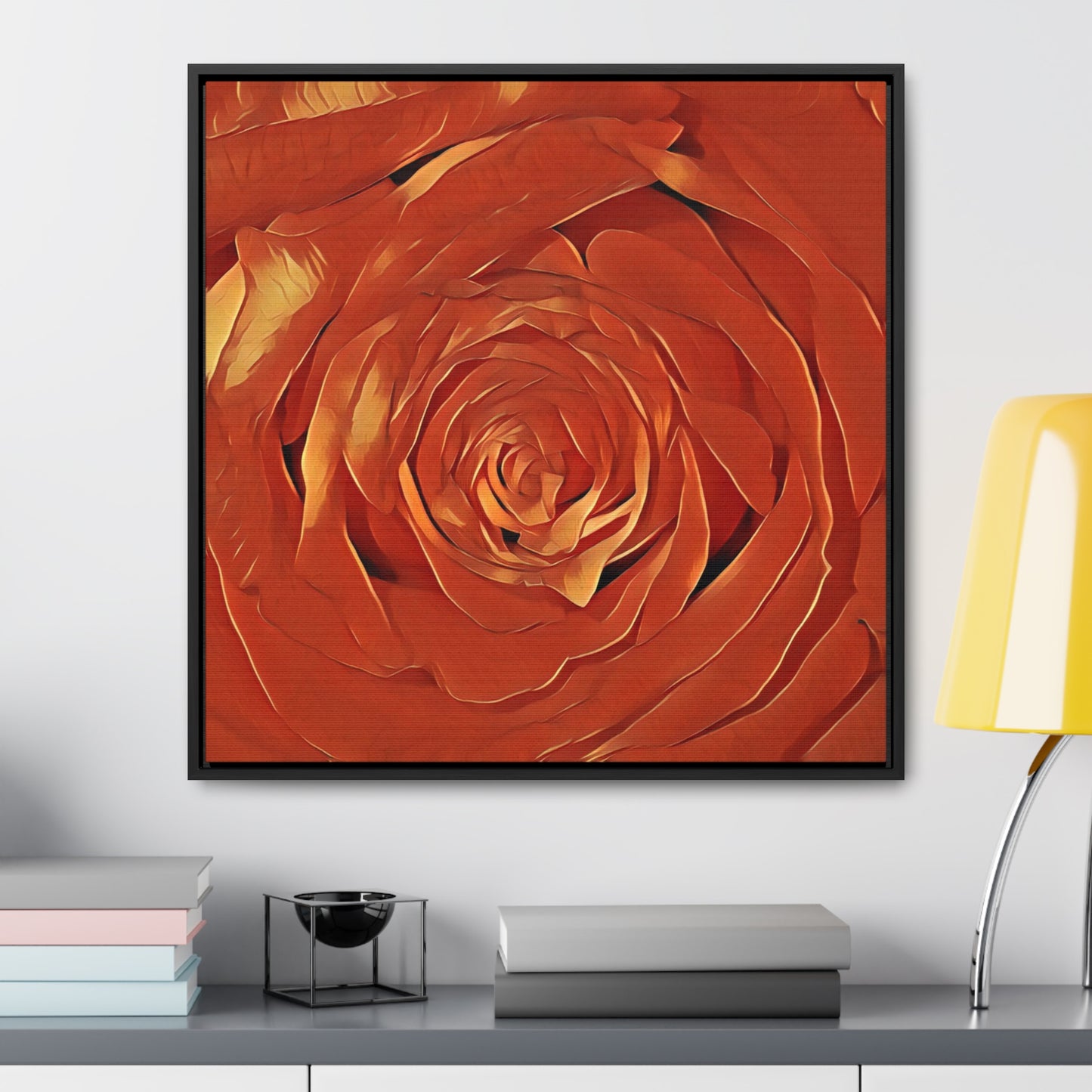 A Rose is a Rose (Square-Framed Canvas Wrap)