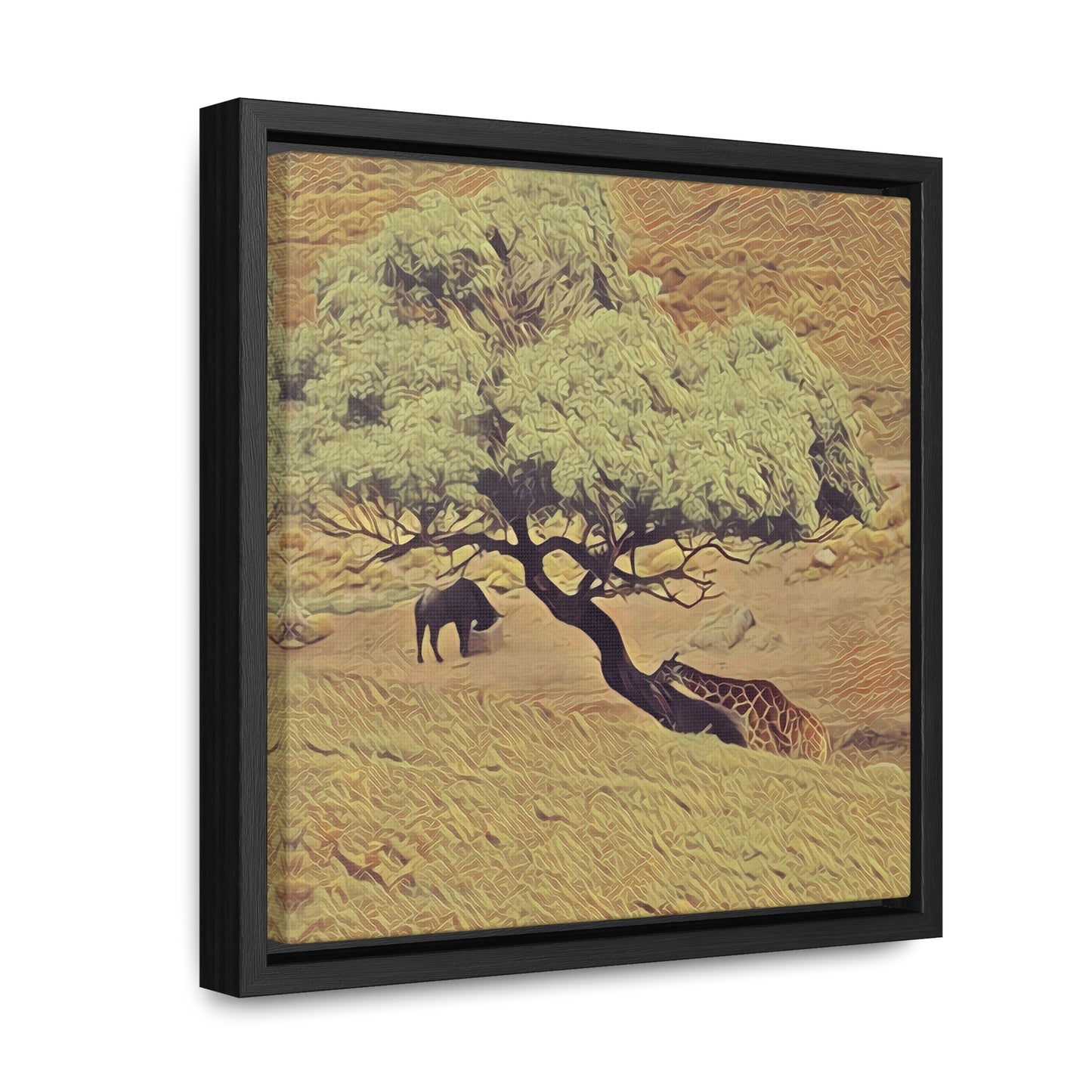 Leaning In (Square Frame Canvas Wraps)