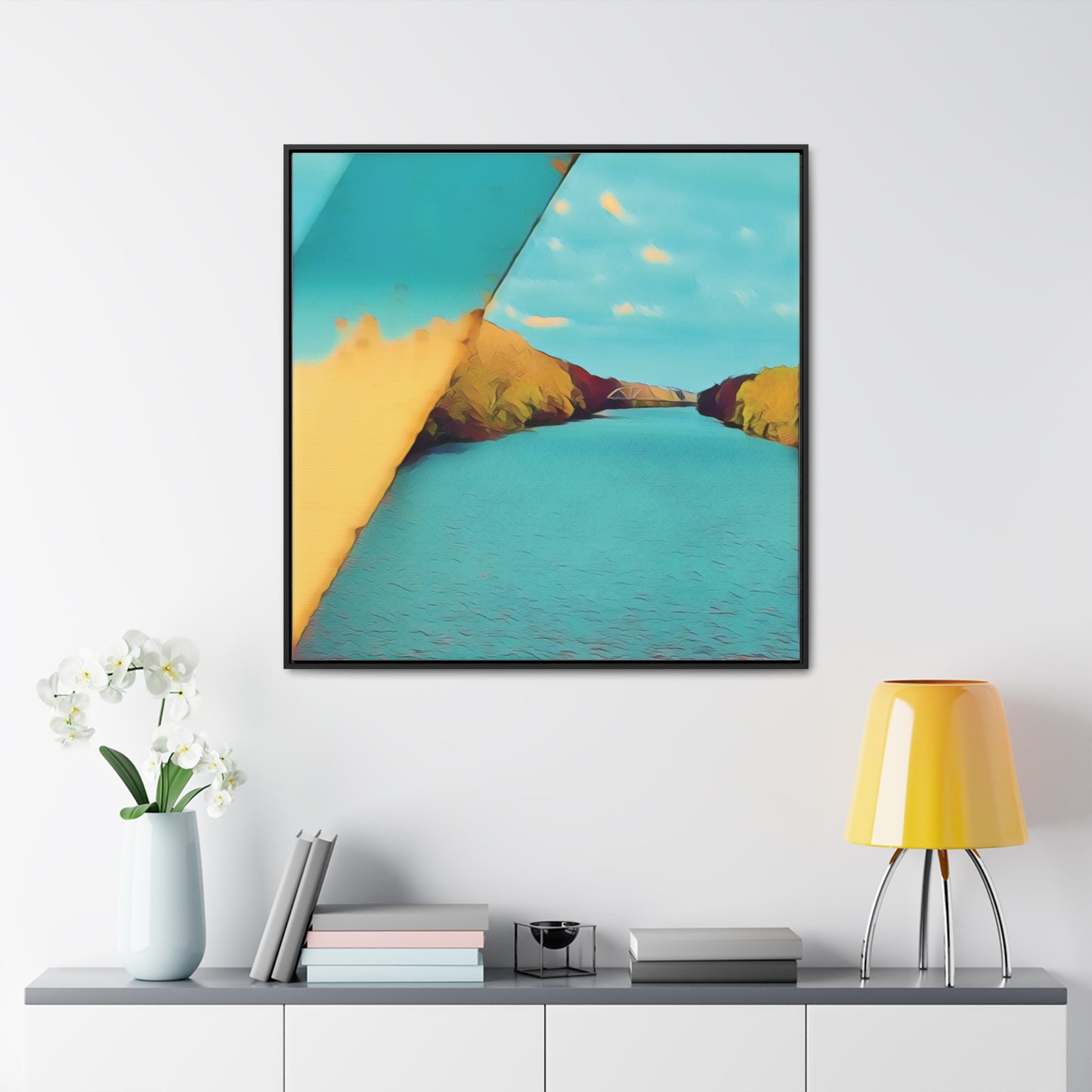 The Cal-Sag Channel (Framed Gallery Canvas Wrap)