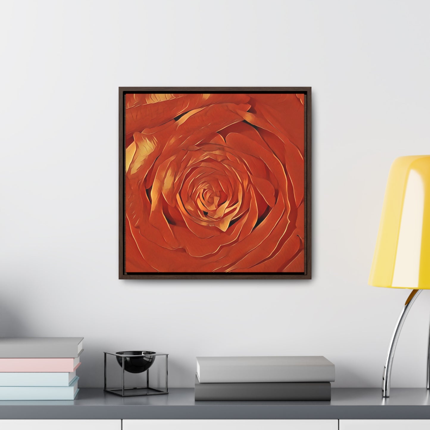 A Rose is a Rose (Square-Framed Canvas Wrap)