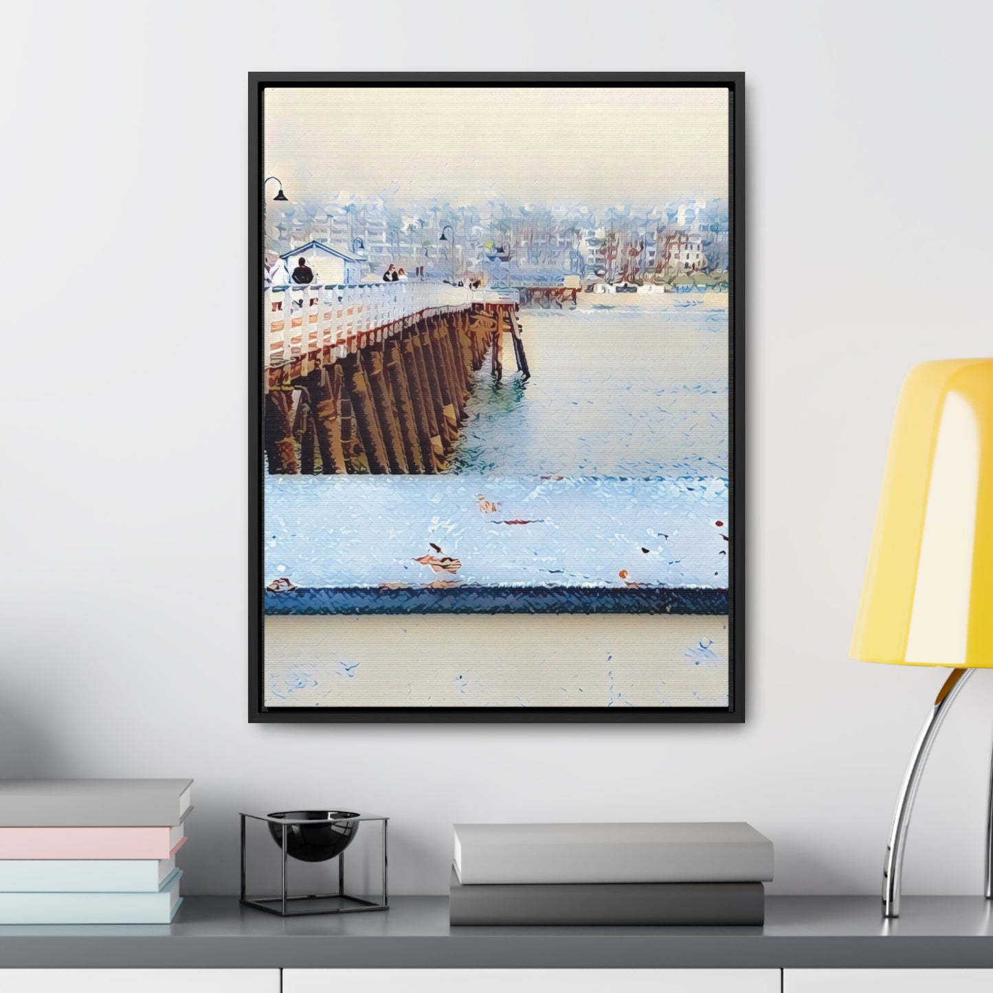 Getting Misty in San Clemente (Framed Canvas Wrap)