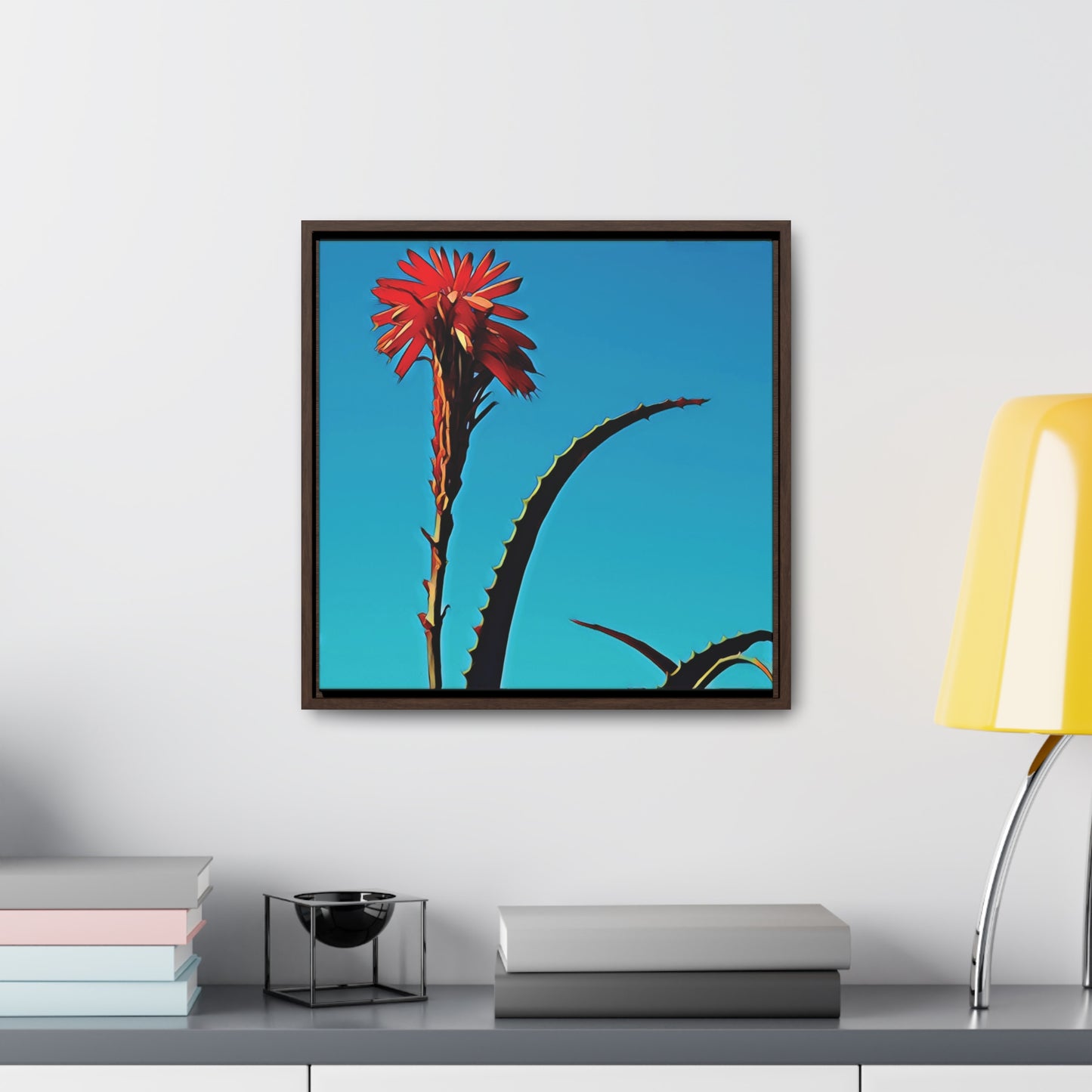 Happy to Be Here (Square Frame Canvas Wrap)