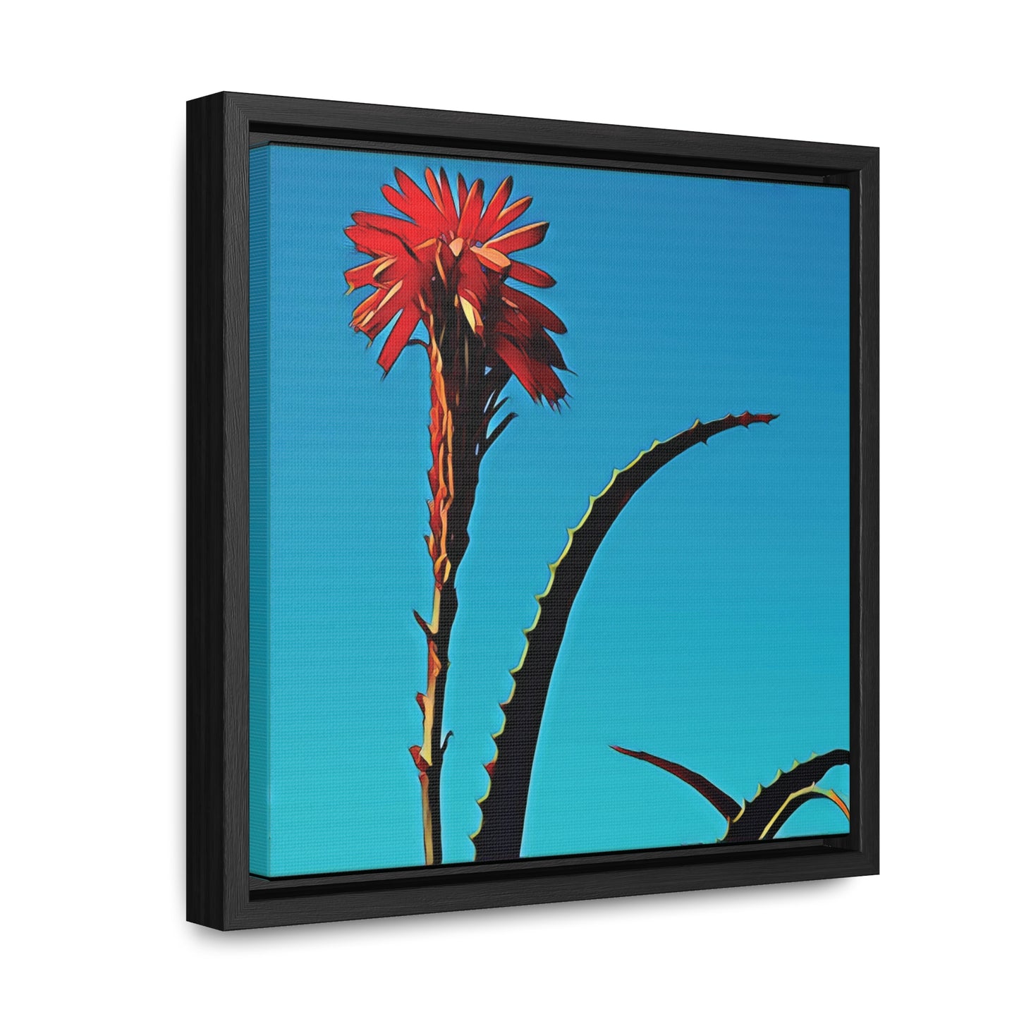 Happy to Be Here (Square Frame Canvas Wrap)