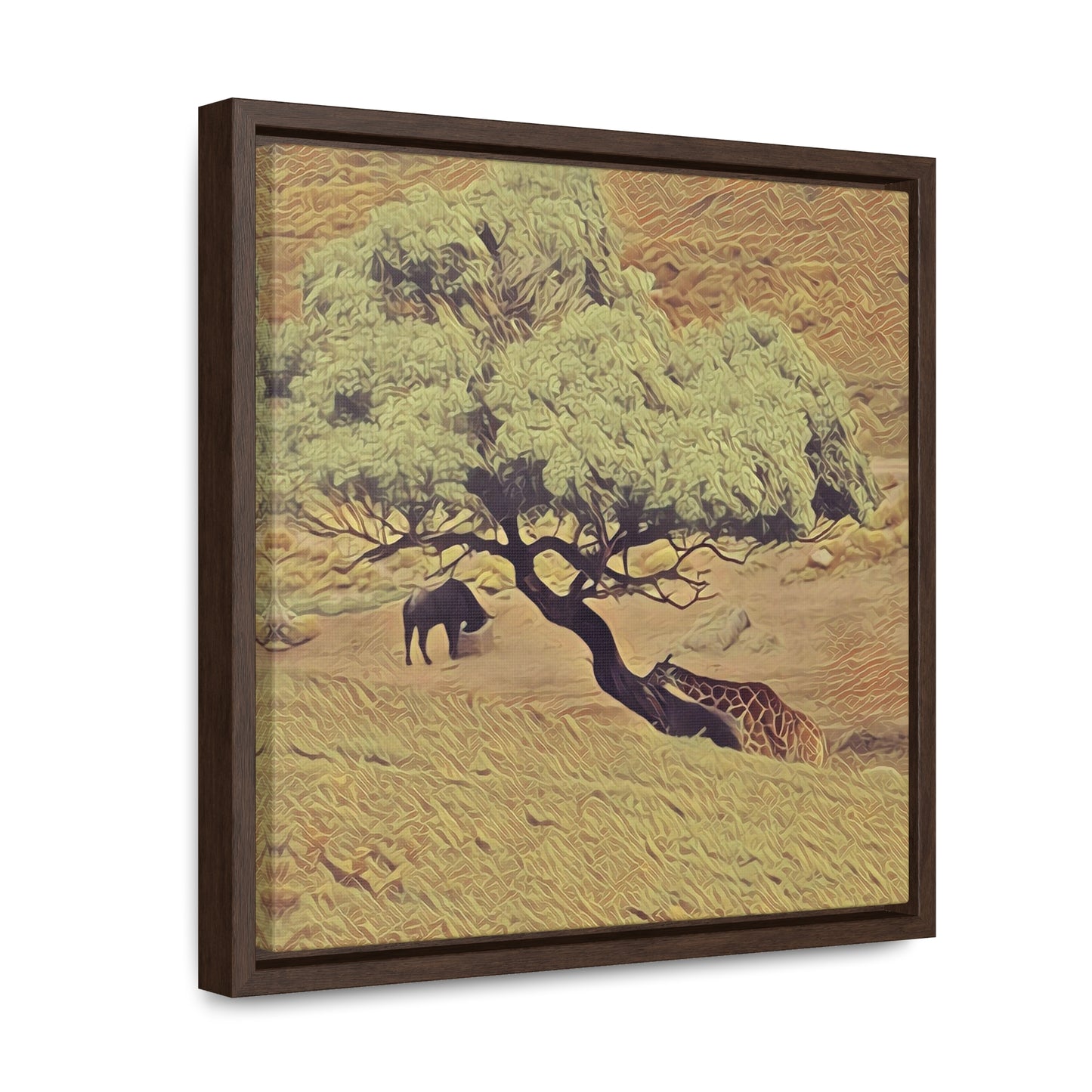 Leaning In (Square Frame Canvas Wraps)