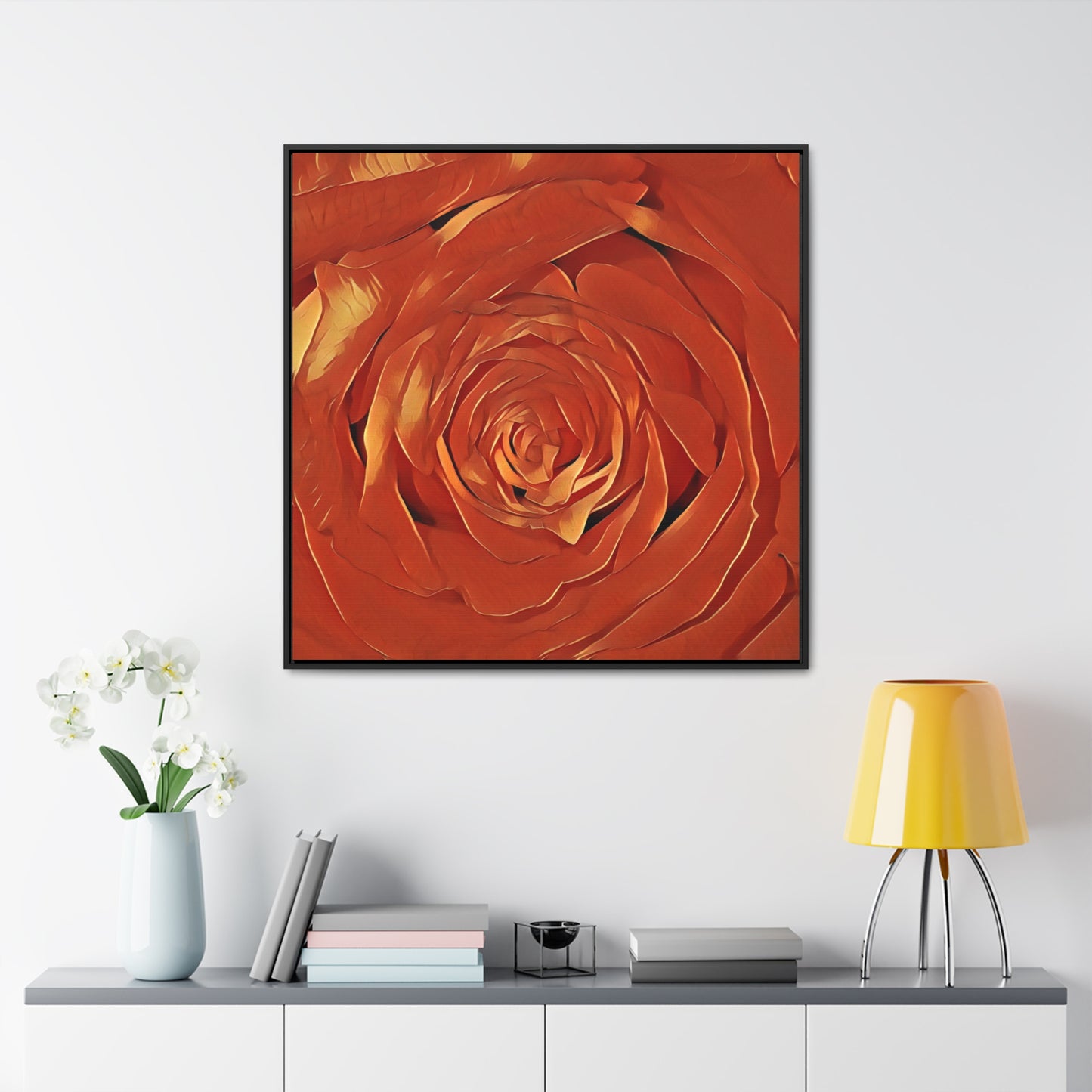 A Rose is a Rose (Square-Framed Canvas Wrap)