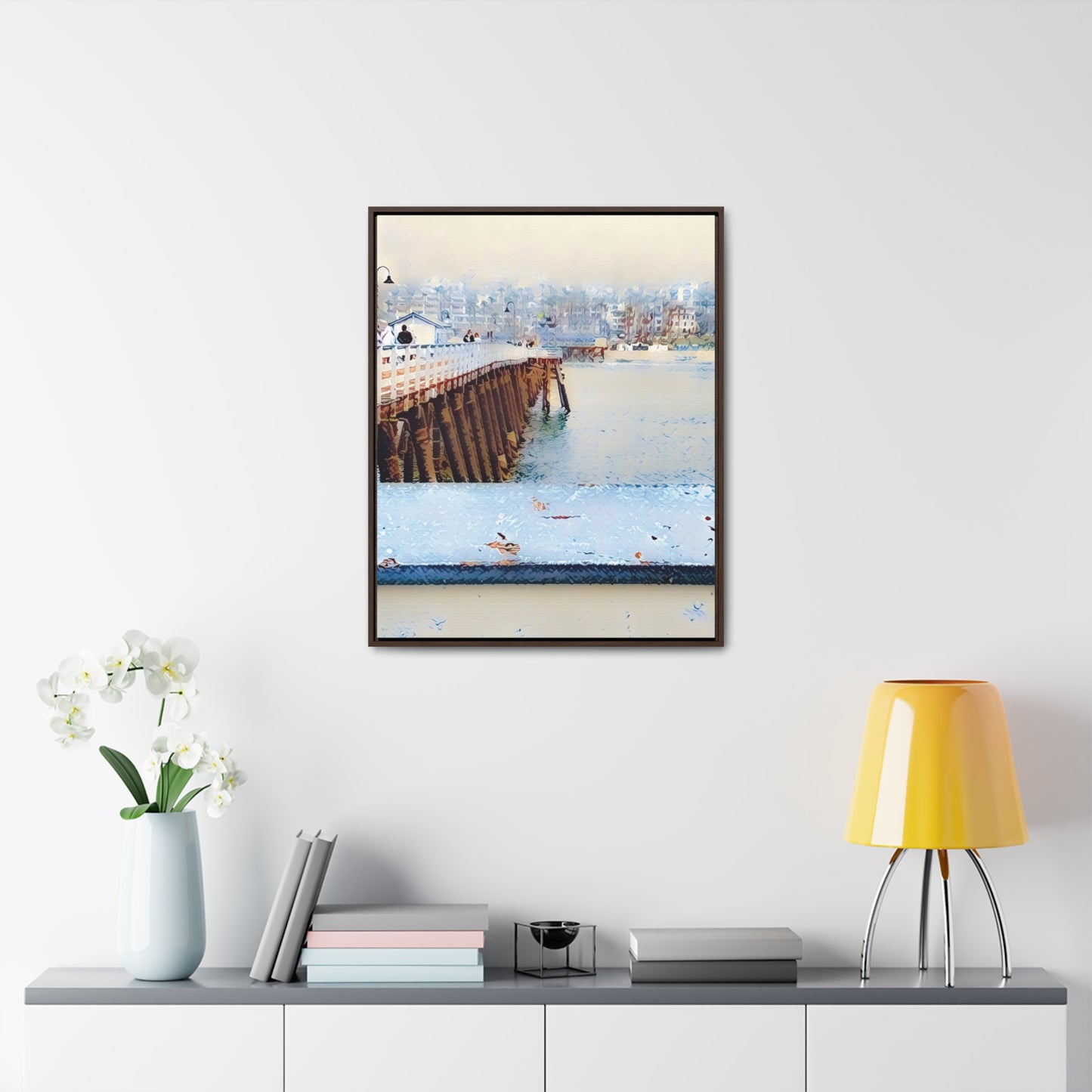 Getting Misty in San Clemente (Framed Canvas Wrap)