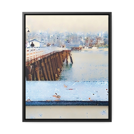 Getting Misty in San Clemente (Framed Canvas Wrap)