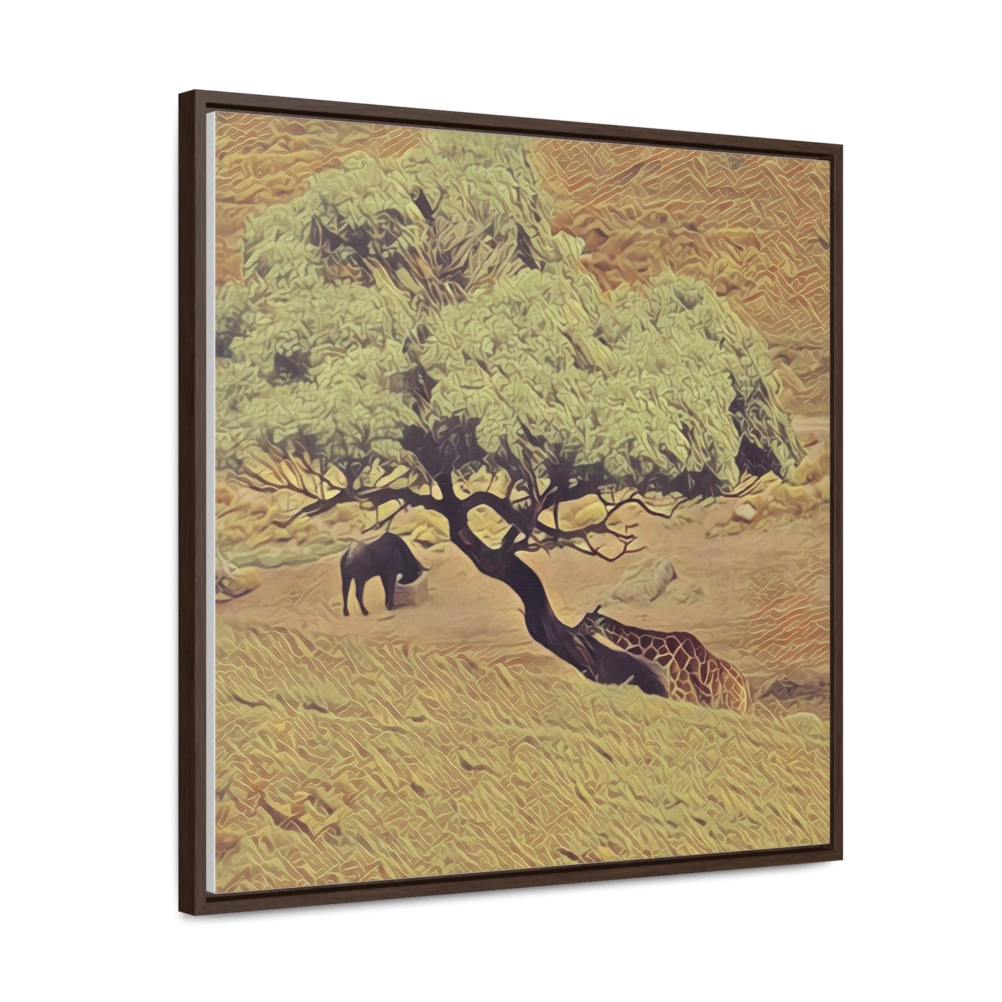 Leaning In (Square Frame Canvas Wraps)