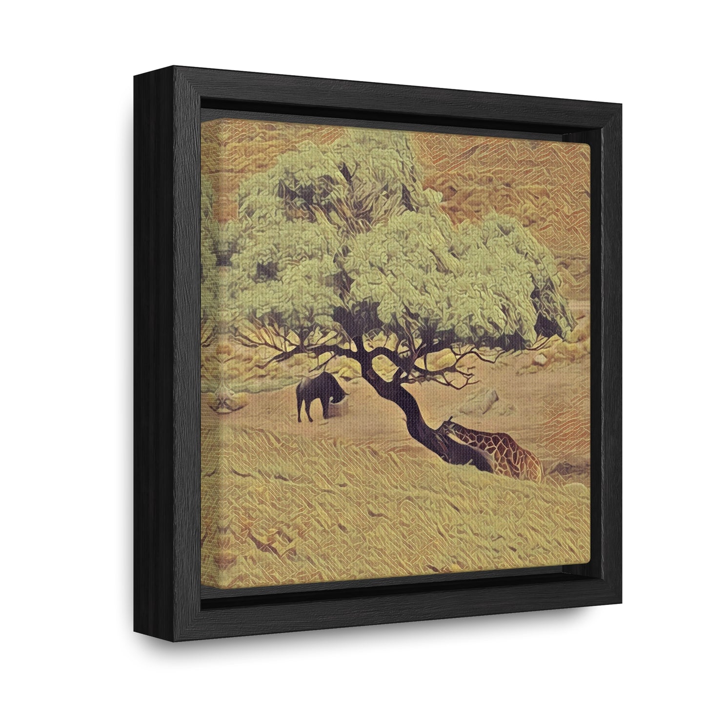 Leaning In (Square Frame Canvas Wraps)