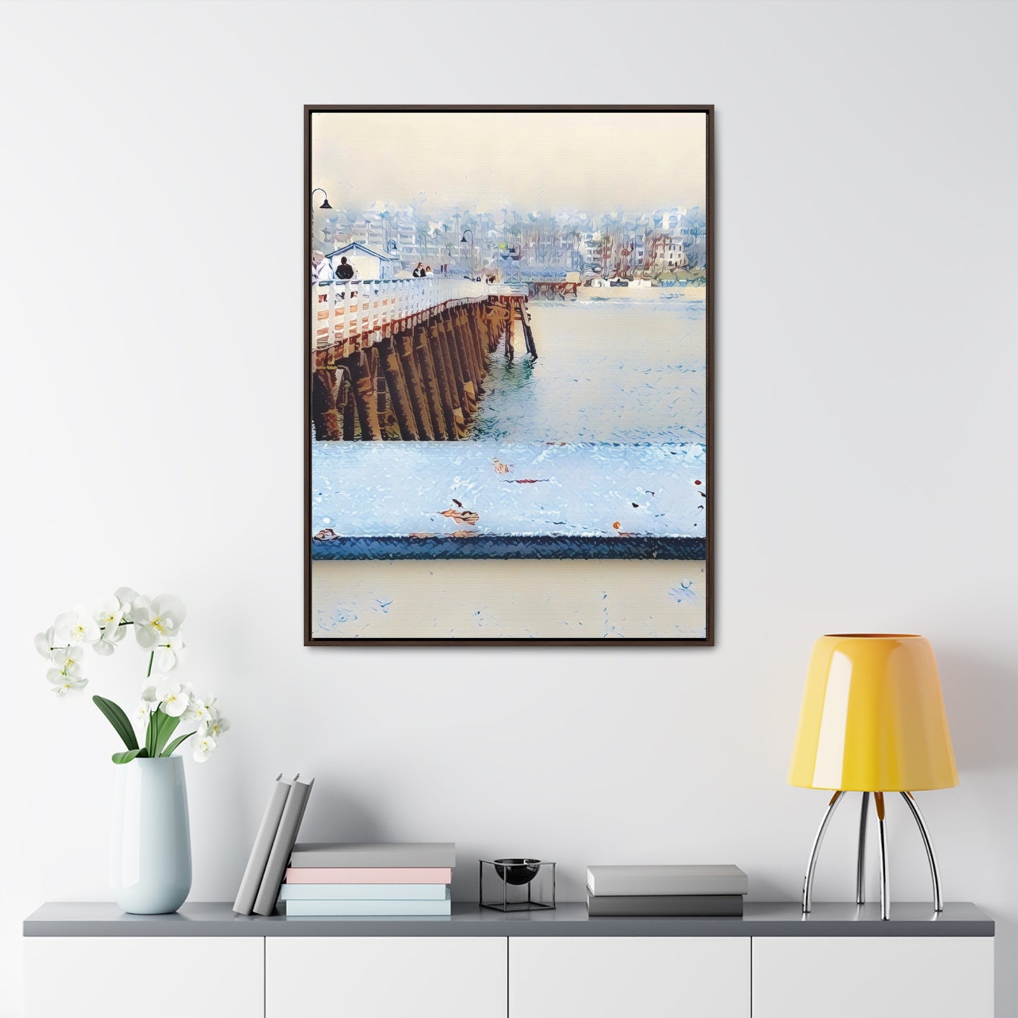 Getting Misty in San Clemente (Framed Canvas Wrap)