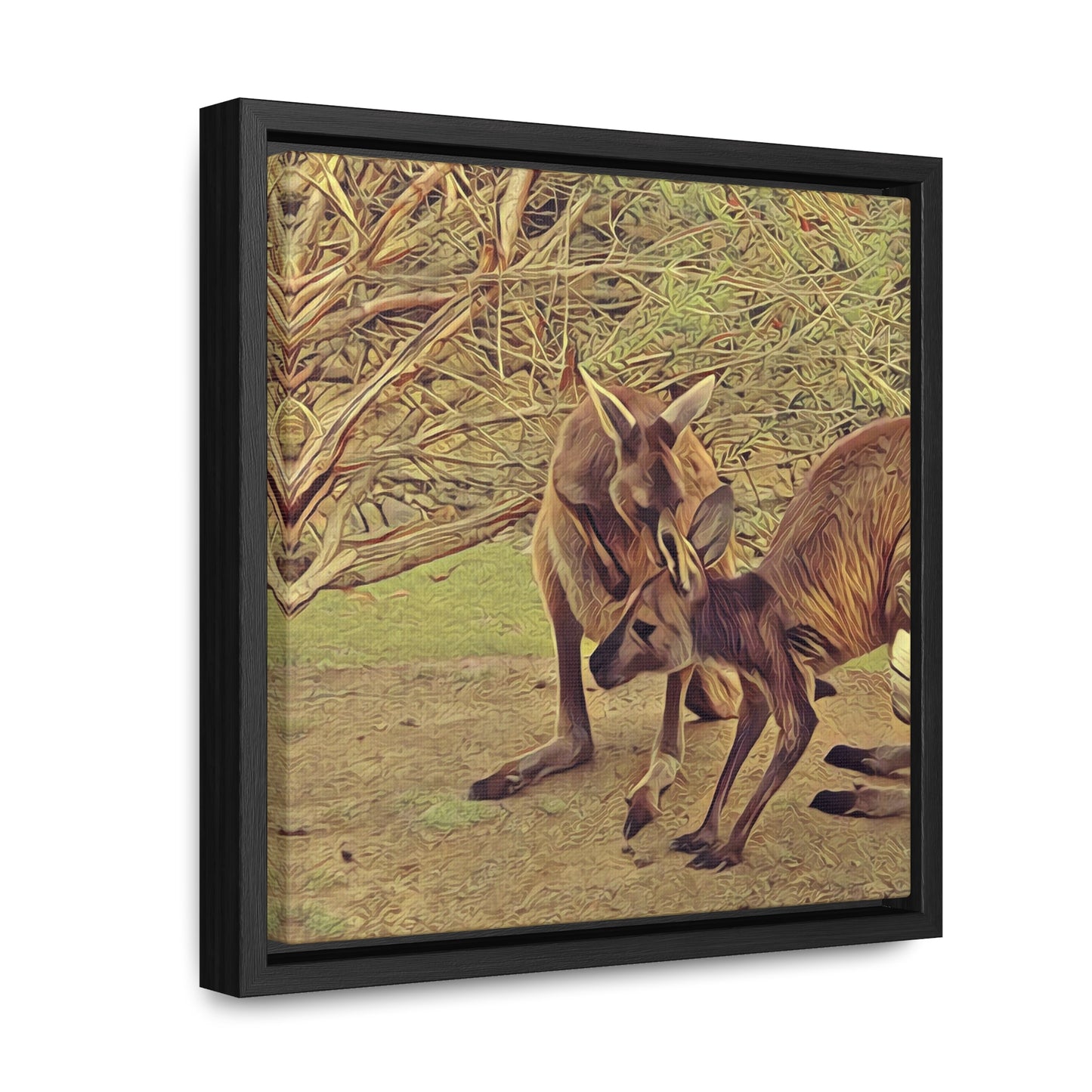 Juicy Bit of Gossip (Square Frame Canvas Wrap)