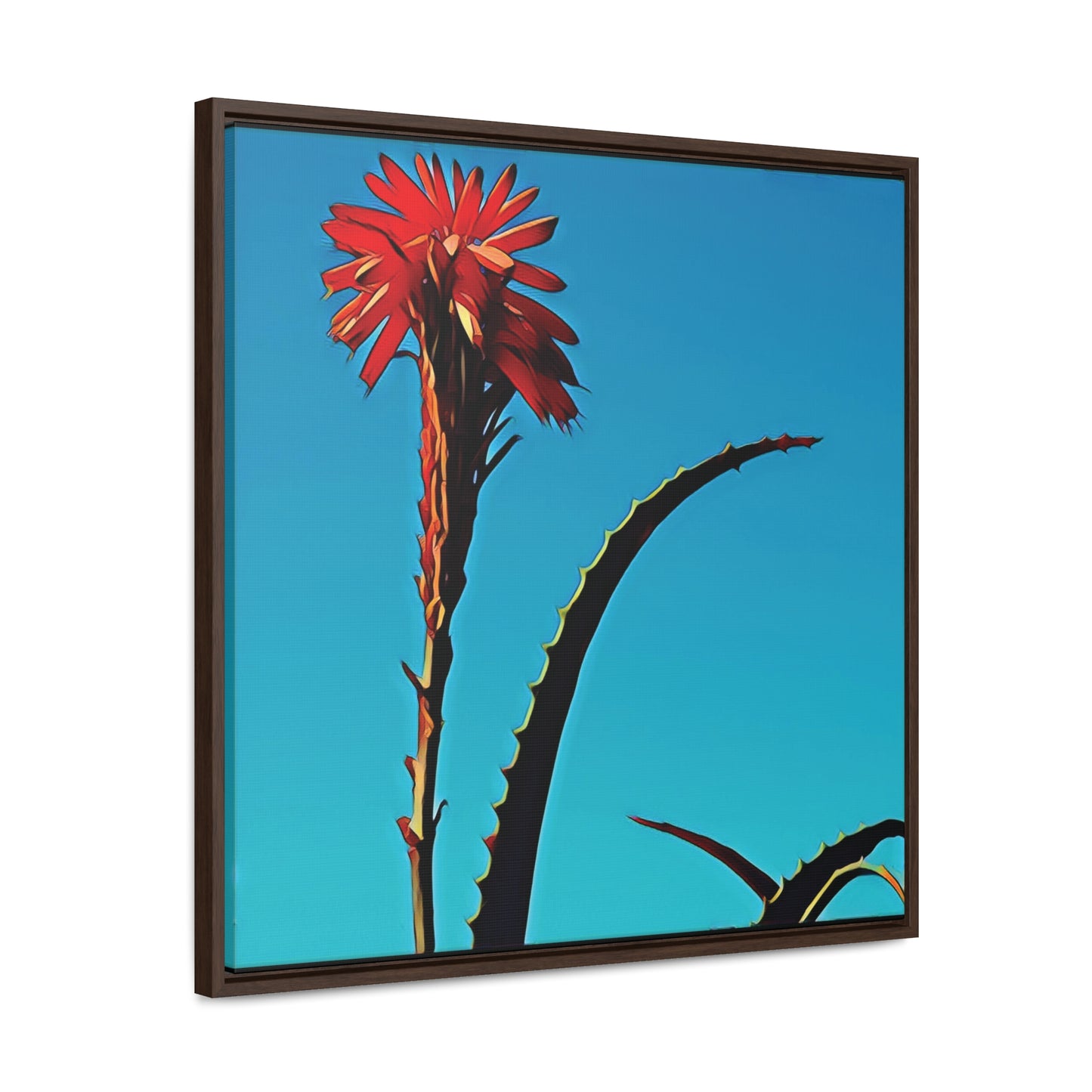 Happy to Be Here (Square Frame Canvas Wrap)