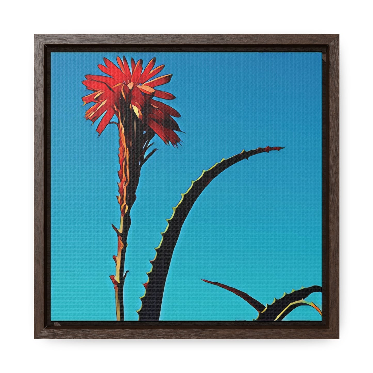 Happy to Be Here (Square Frame Canvas Wrap)