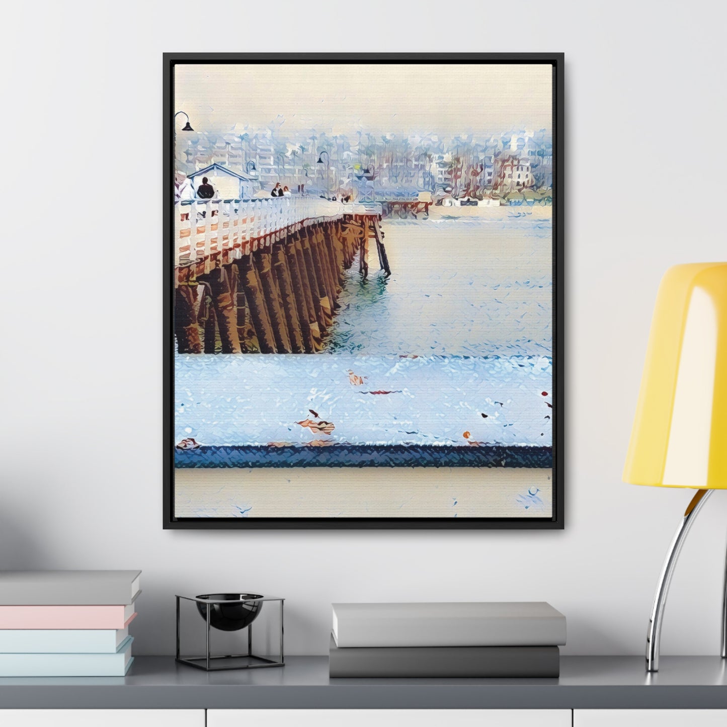 Getting Misty in San Clemente (Framed Canvas Wrap)