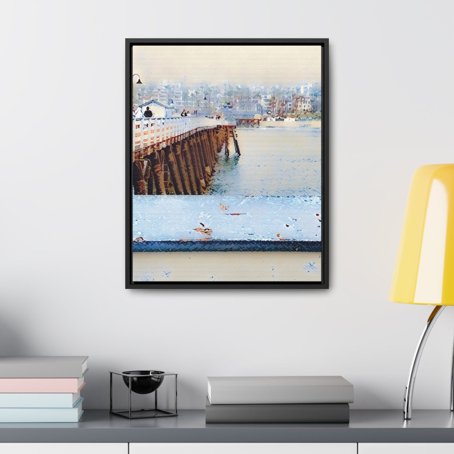 Getting Misty in San Clemente (Framed Canvas Wrap)