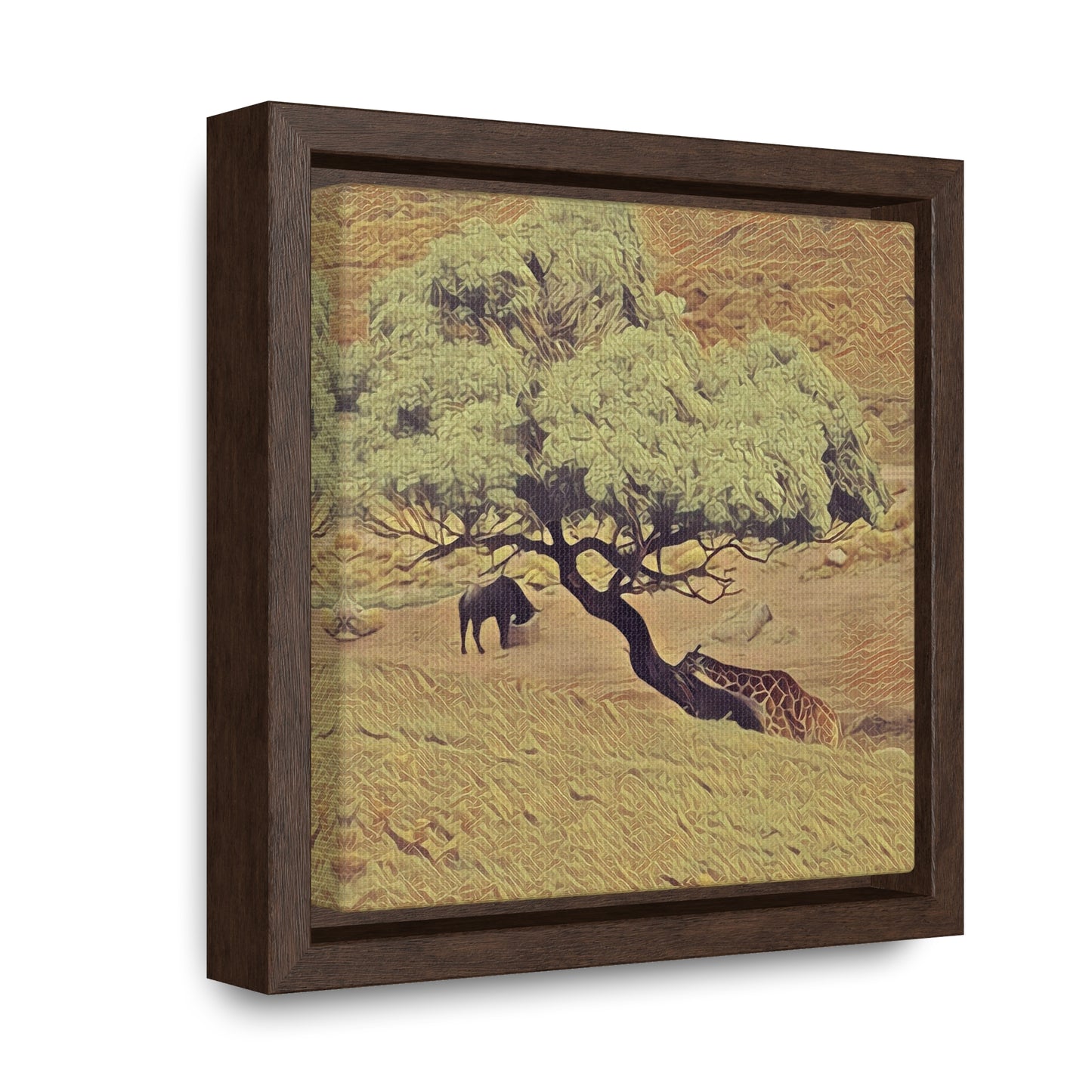 Leaning In (Square Frame Canvas Wraps)