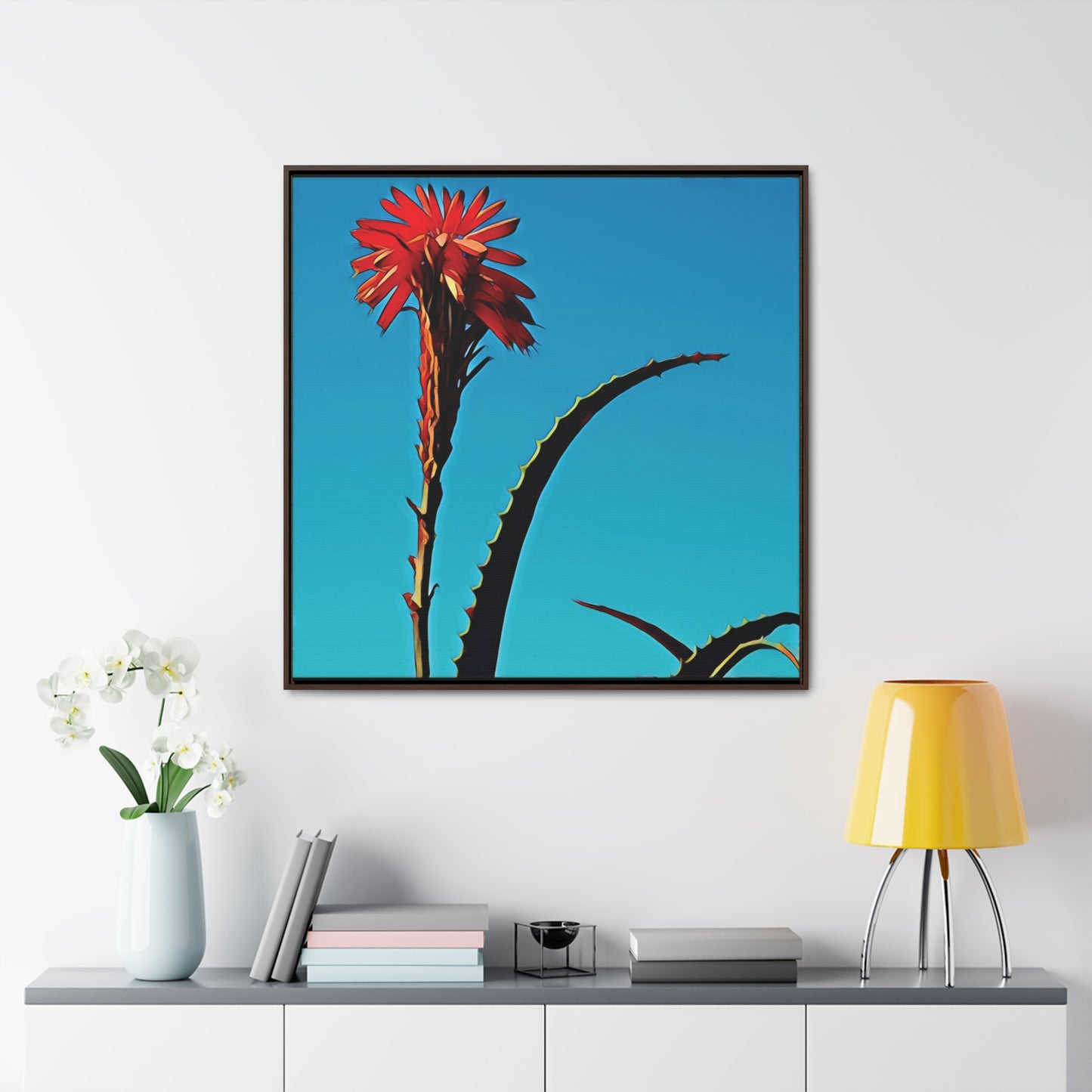 Happy to Be Here (Square Frame Canvas Wrap)