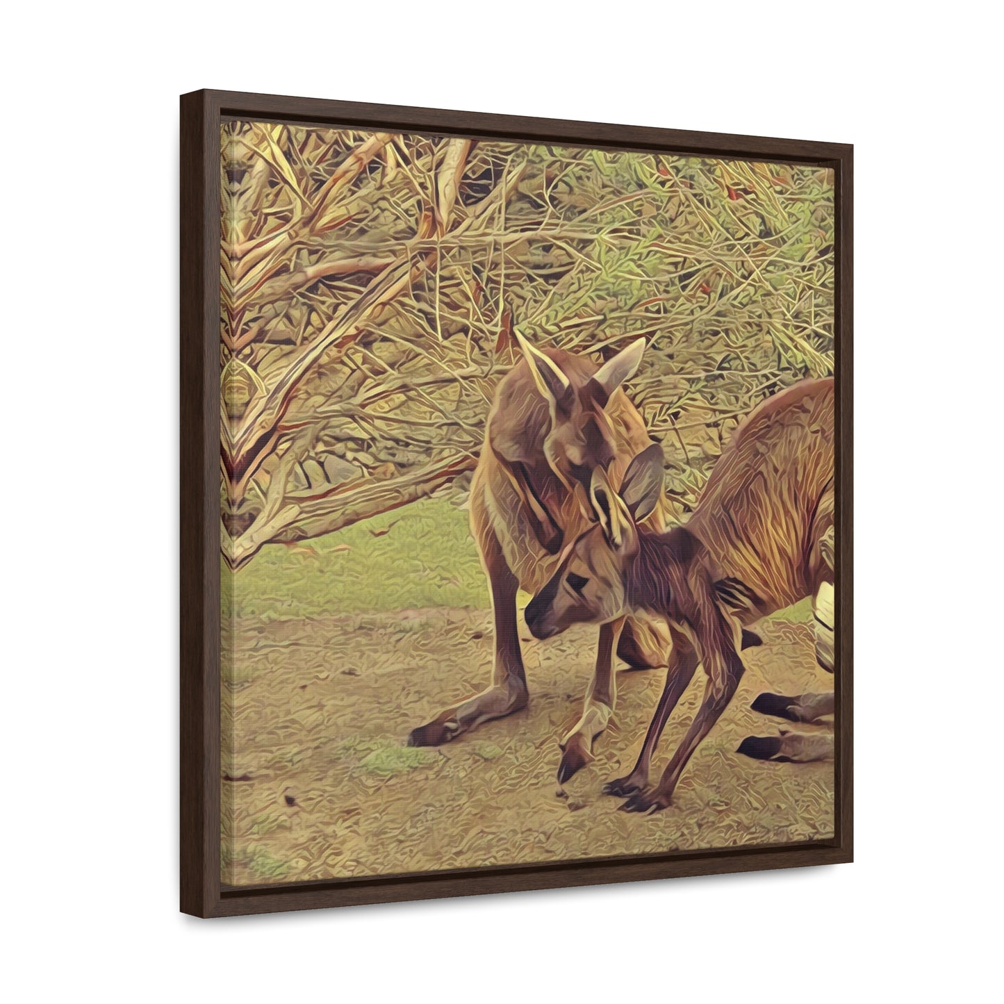 Juicy Bit of Gossip (Square Frame Canvas Wrap)