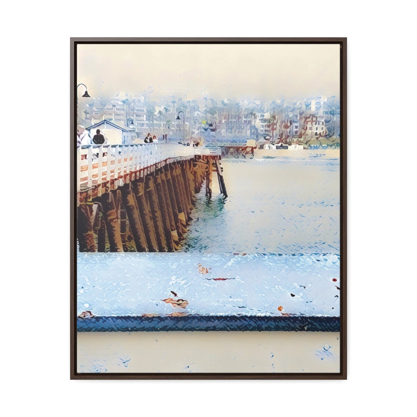 Getting Misty in San Clemente (Framed Canvas Wrap)