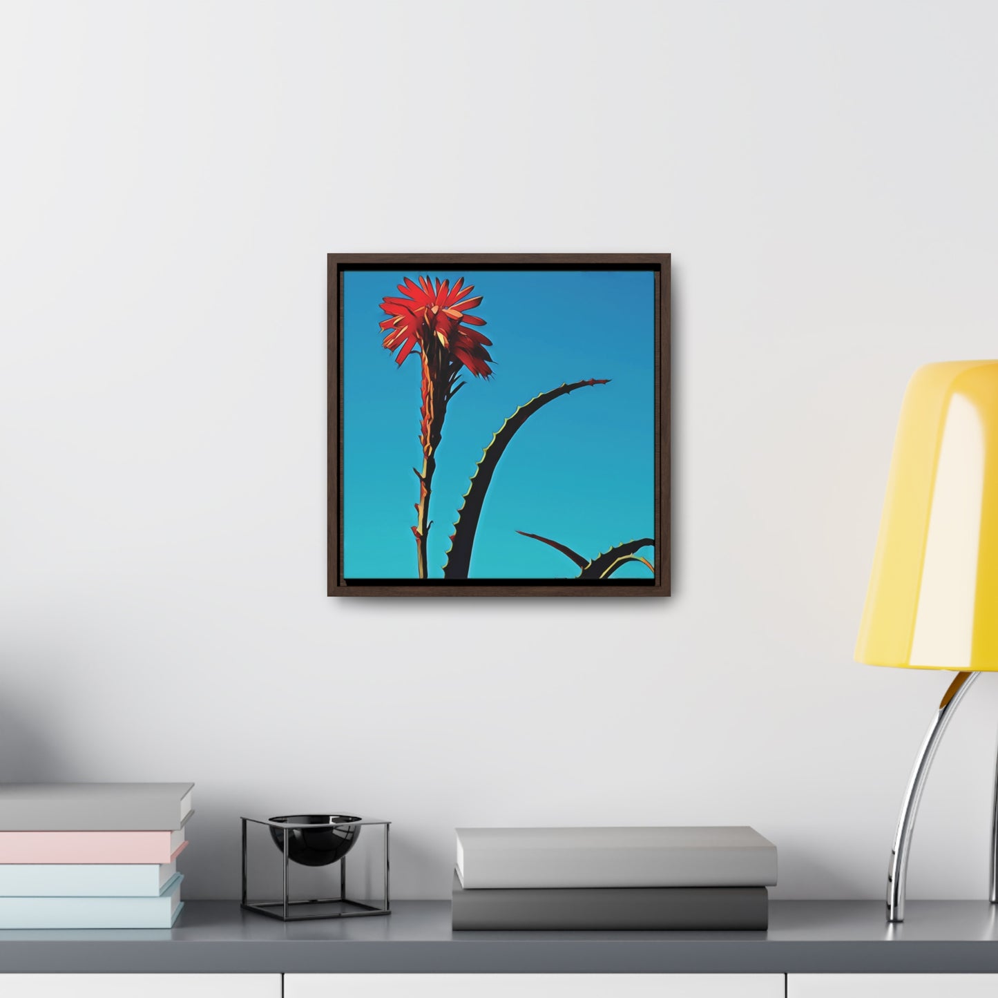 Happy to Be Here (Square Frame Canvas Wrap)