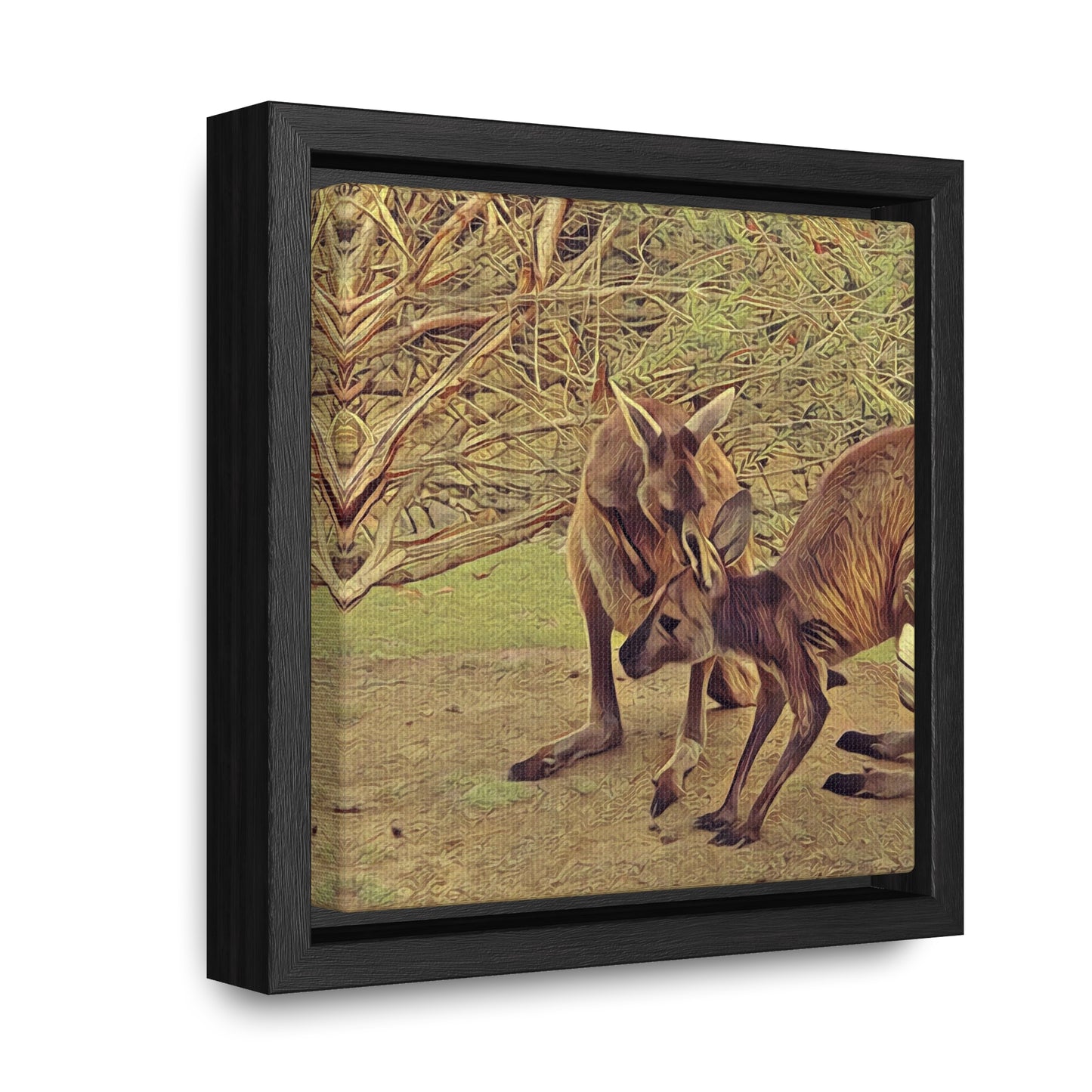 Juicy Bit of Gossip (Square Frame Canvas Wrap)