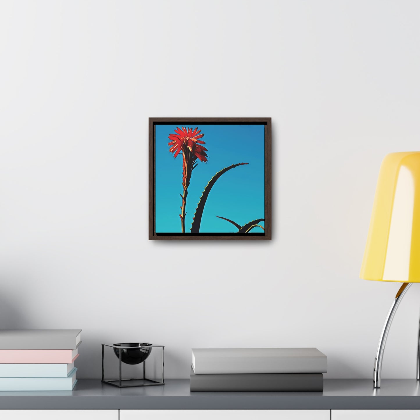 Happy to Be Here (Square Frame Canvas Wrap)