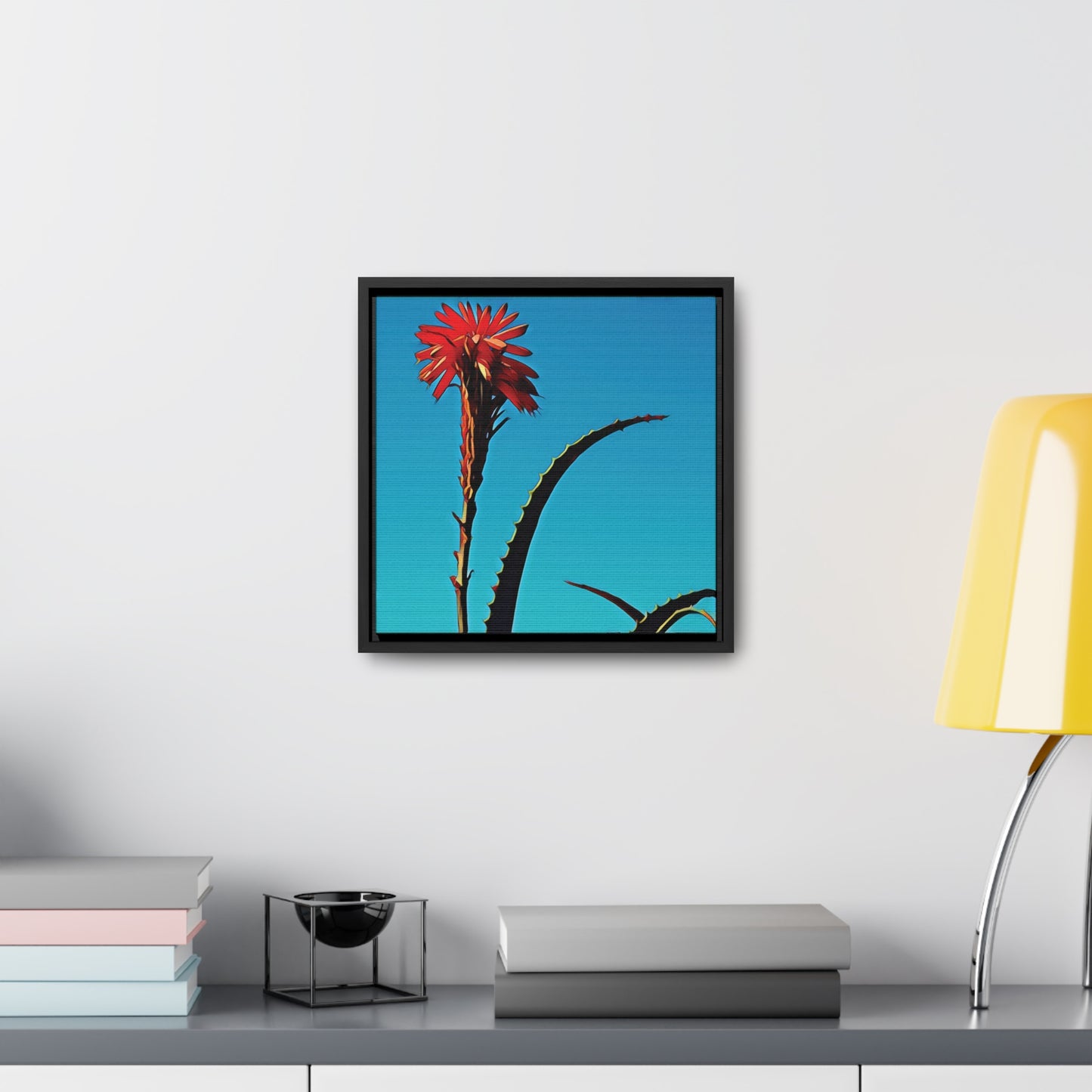 Happy to Be Here (Square Frame Canvas Wrap)