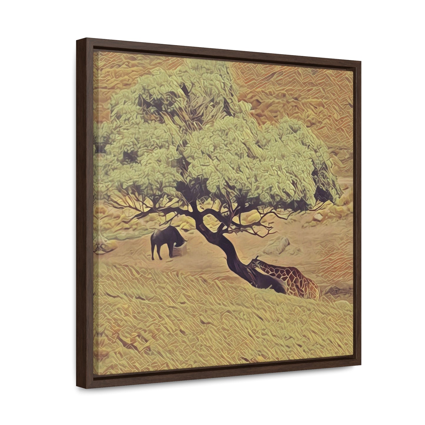 Leaning In (Square Frame Canvas Wraps)