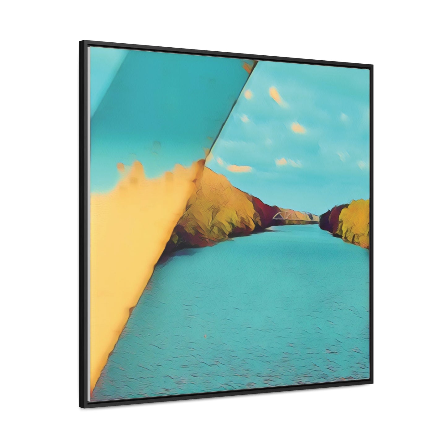 The Cal-Sag Channel (Framed Gallery Canvas Wrap)