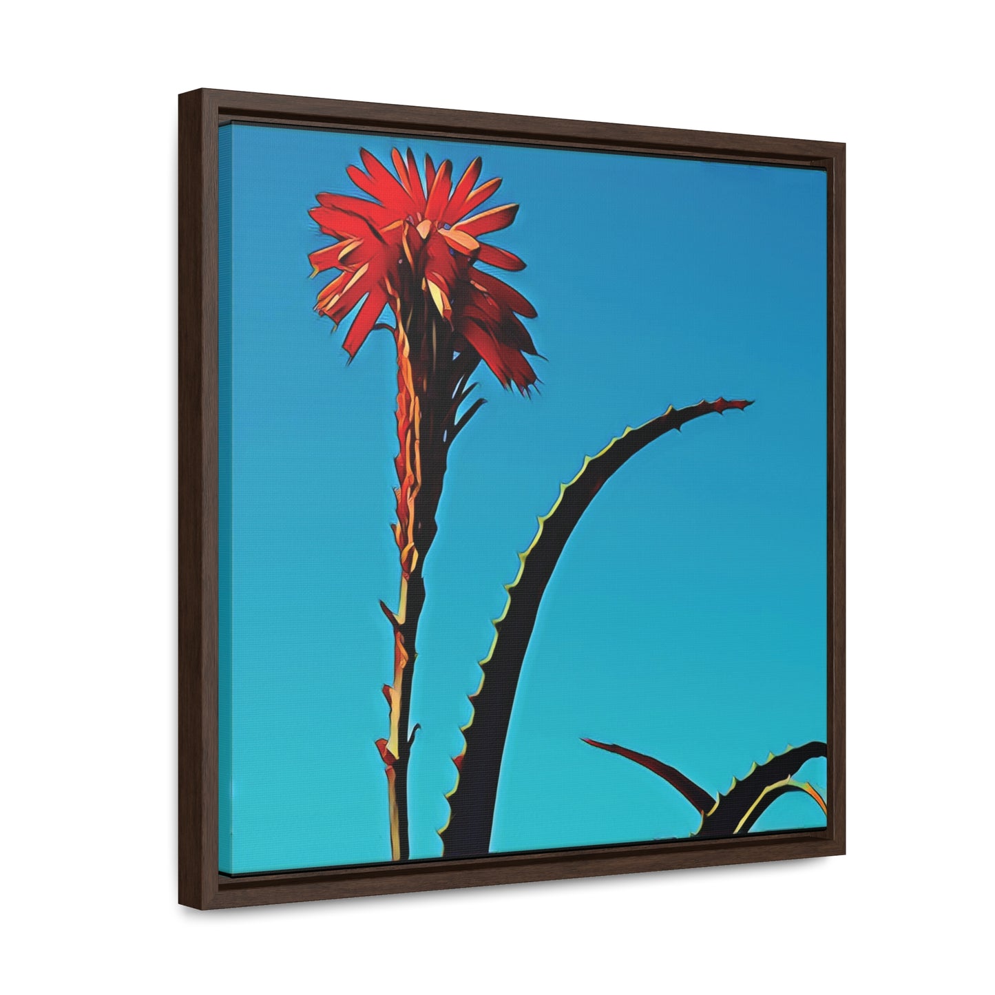 Happy to Be Here (Square Frame Canvas Wrap)