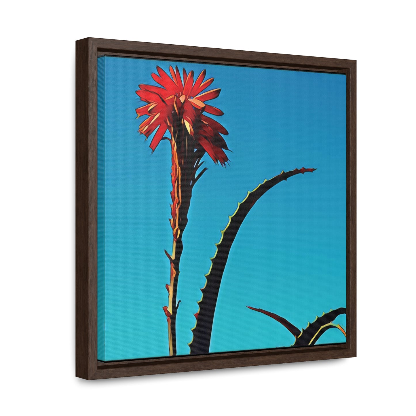 Happy to Be Here (Square Frame Canvas Wrap)