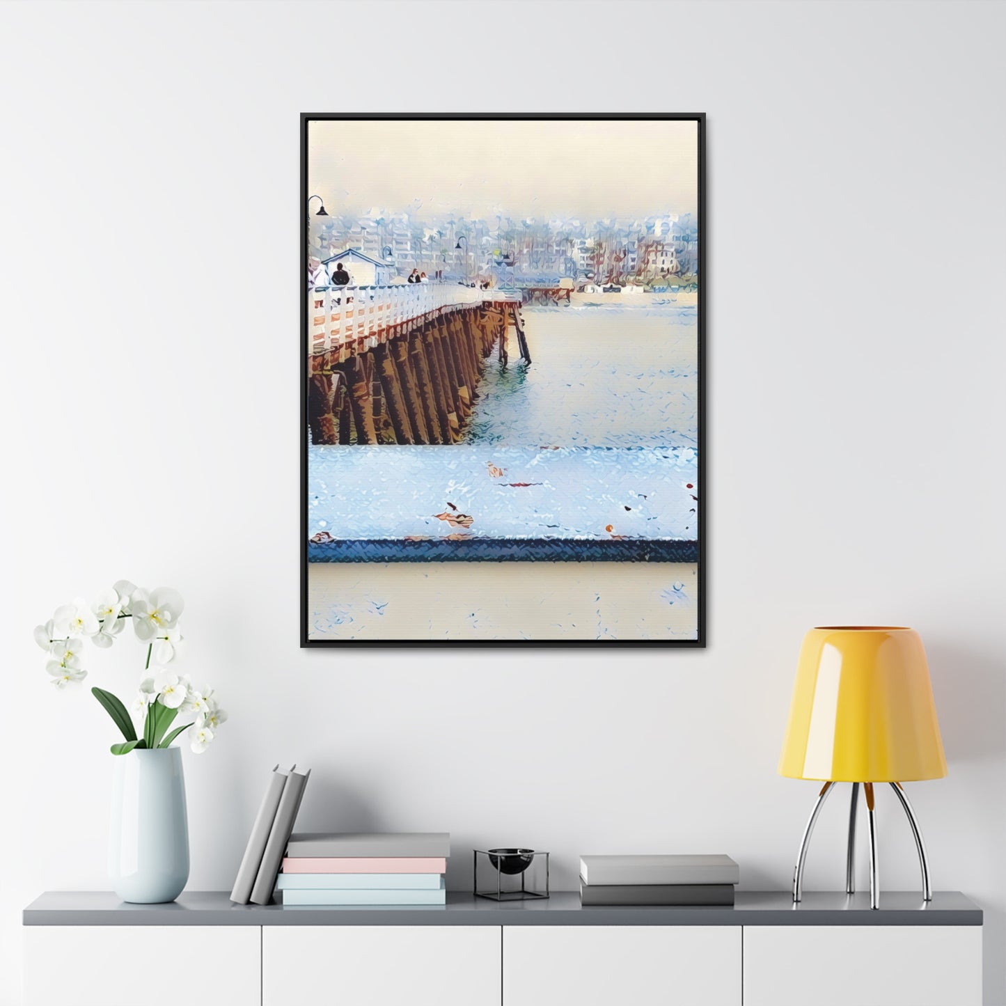 Getting Misty in San Clemente (Framed Canvas Wrap)