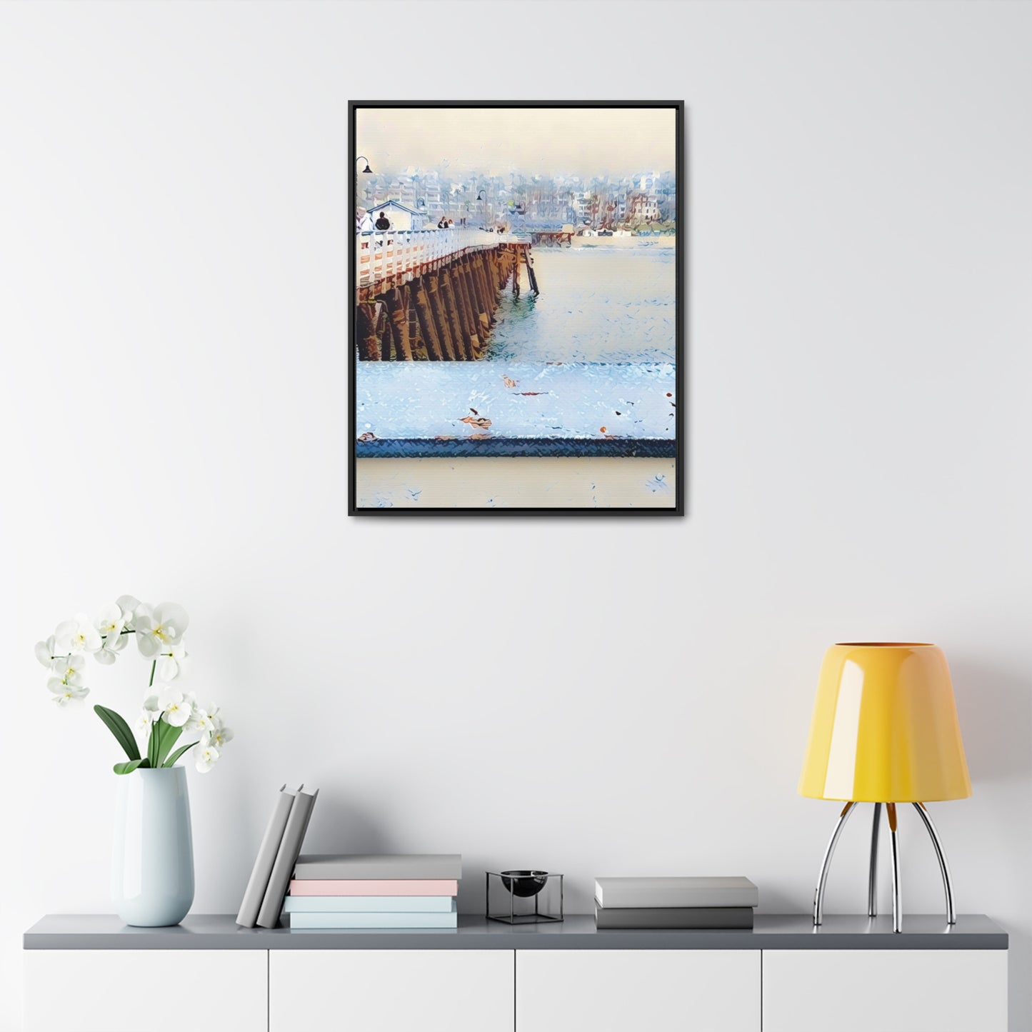 Getting Misty in San Clemente (Framed Canvas Wrap)