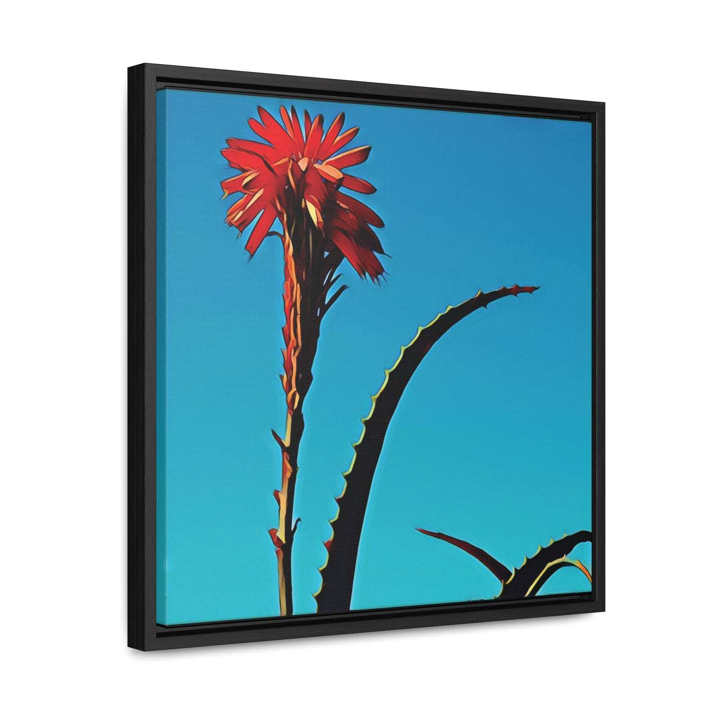 Happy to Be Here (Square Frame Canvas Wrap)