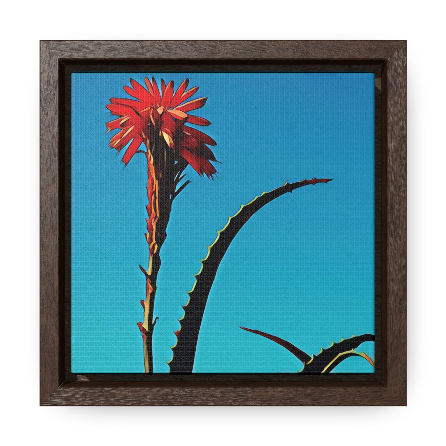 Happy to Be Here (Square Frame Canvas Wrap)