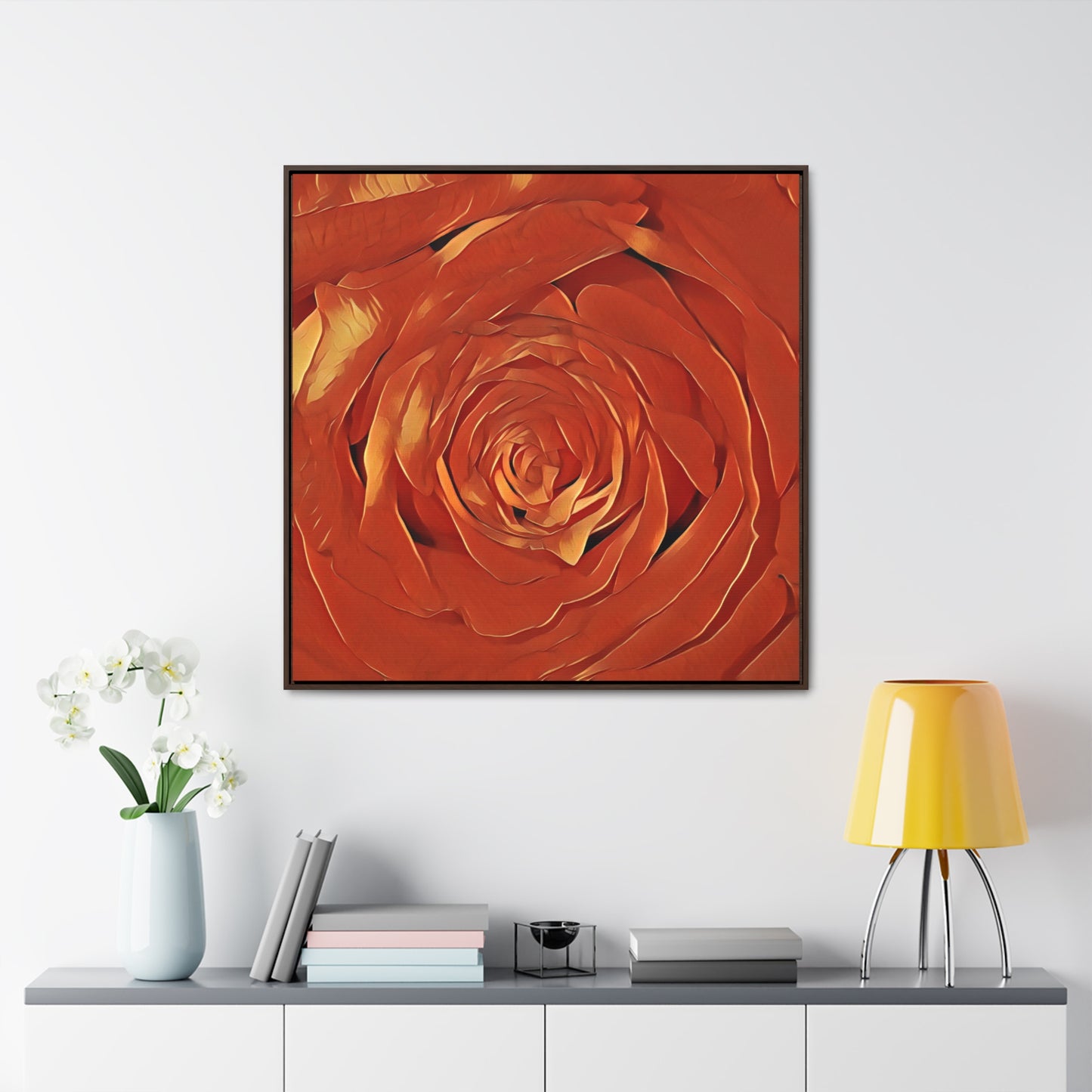 A Rose is a Rose (Square-Framed Canvas Wrap)