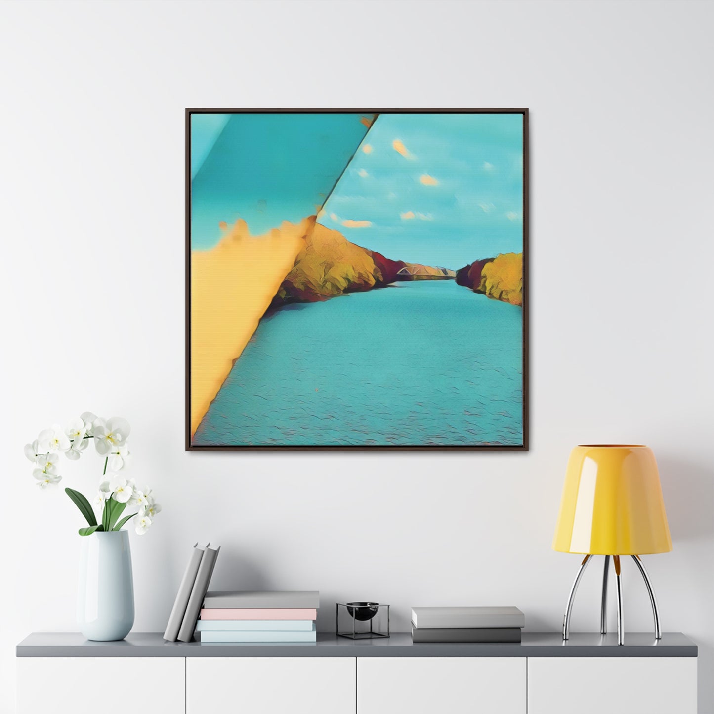 The Cal-Sag Channel (Framed Gallery Canvas Wrap)