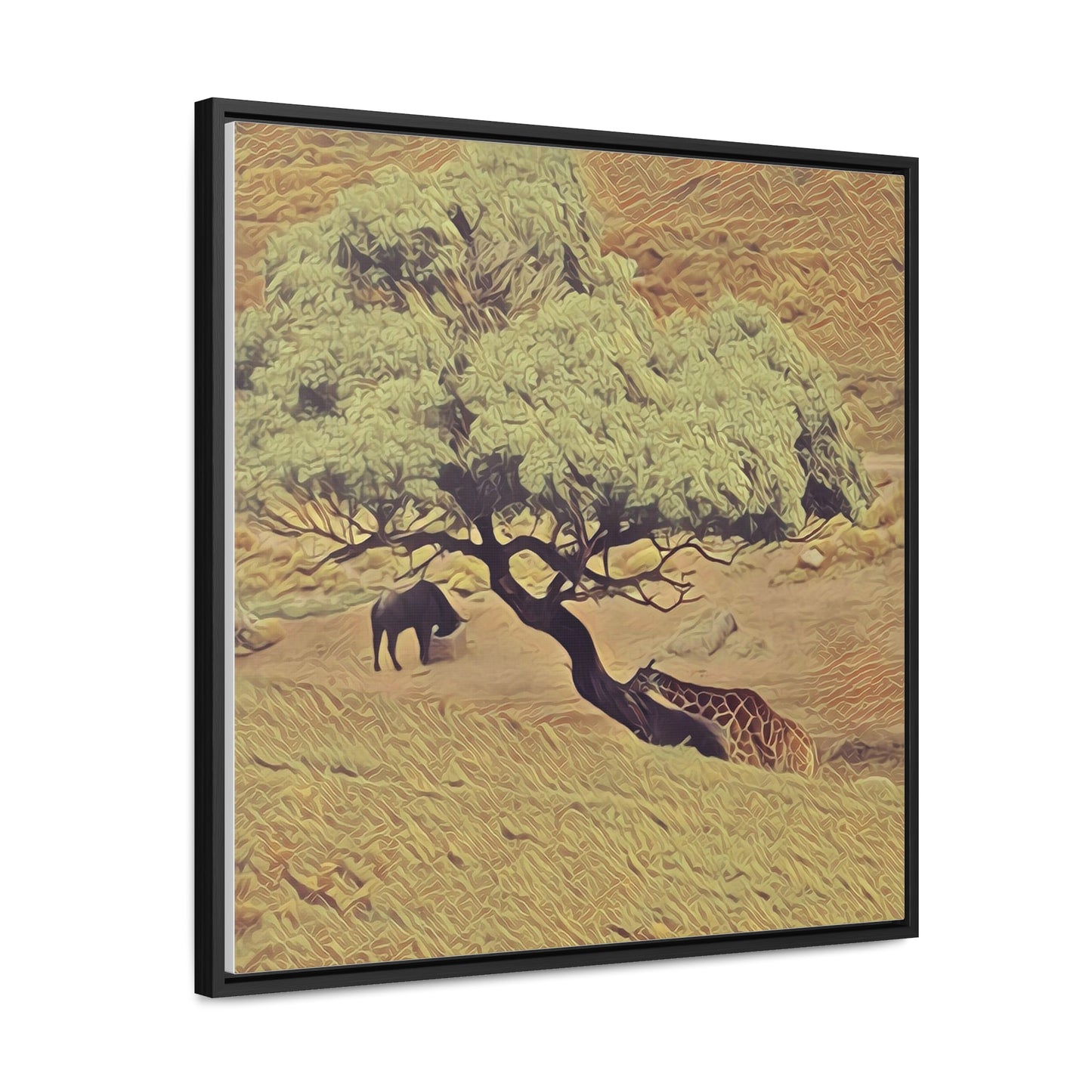 Leaning In (Square Frame Canvas Wraps)