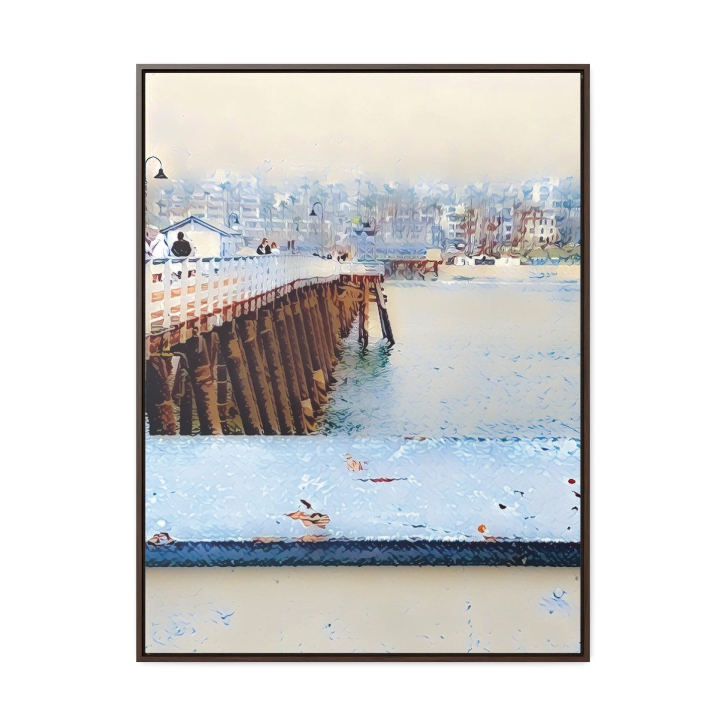 Getting Misty in San Clemente (Framed Canvas Wrap)