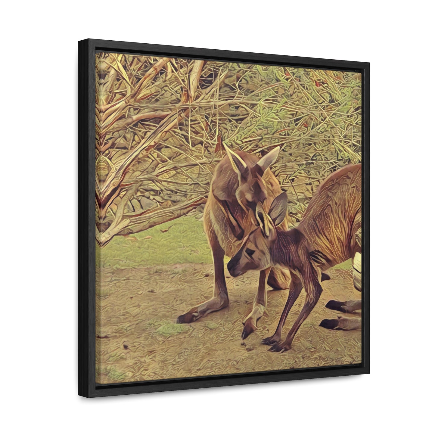 Juicy Bit of Gossip (Square Frame Canvas Wrap)