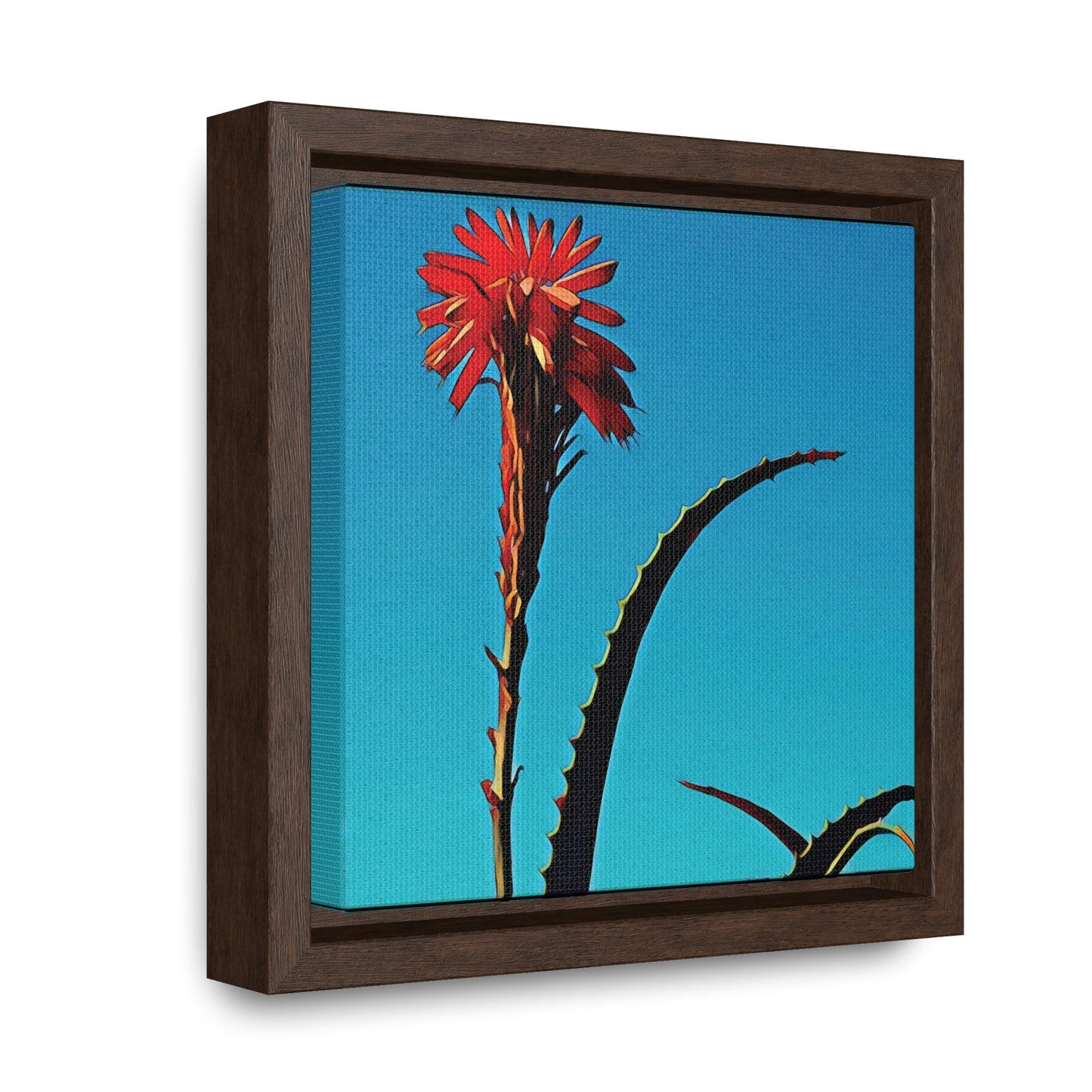 Happy to Be Here (Square Frame Canvas Wrap)