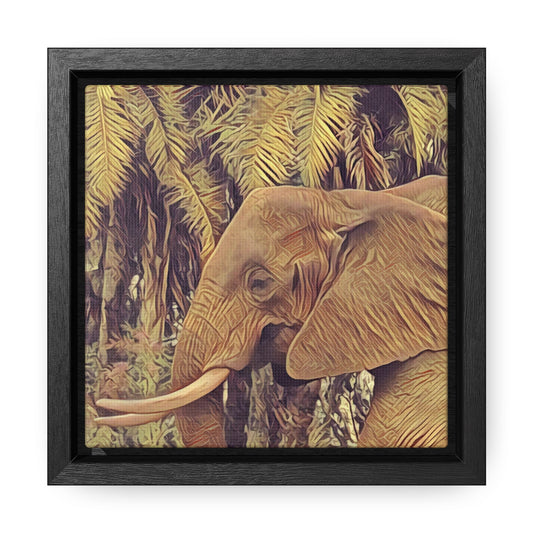 Proud Mama Elephant (Square Frame Canvas Wrap)