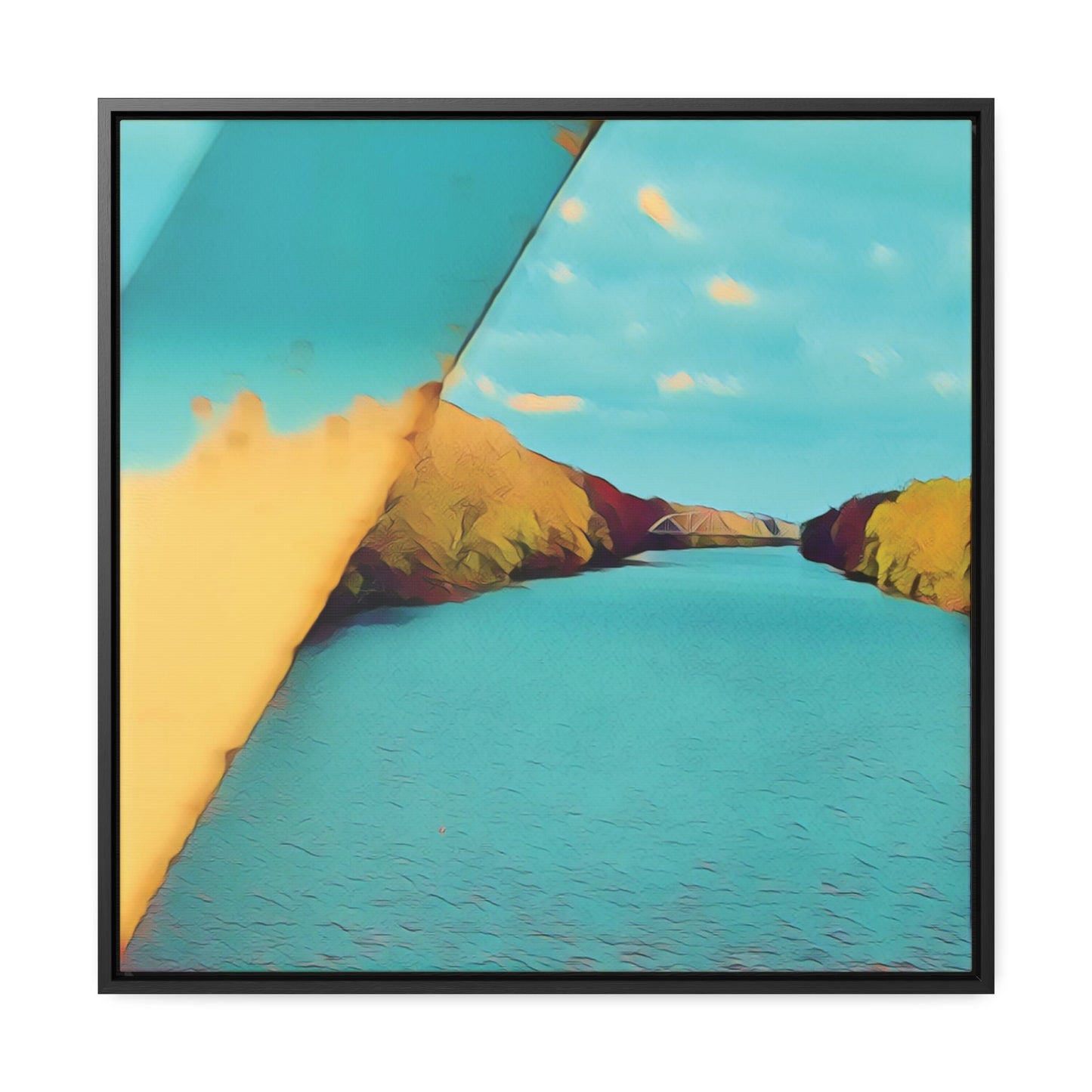 The Cal-Sag Channel (Framed Gallery Canvas Wrap)