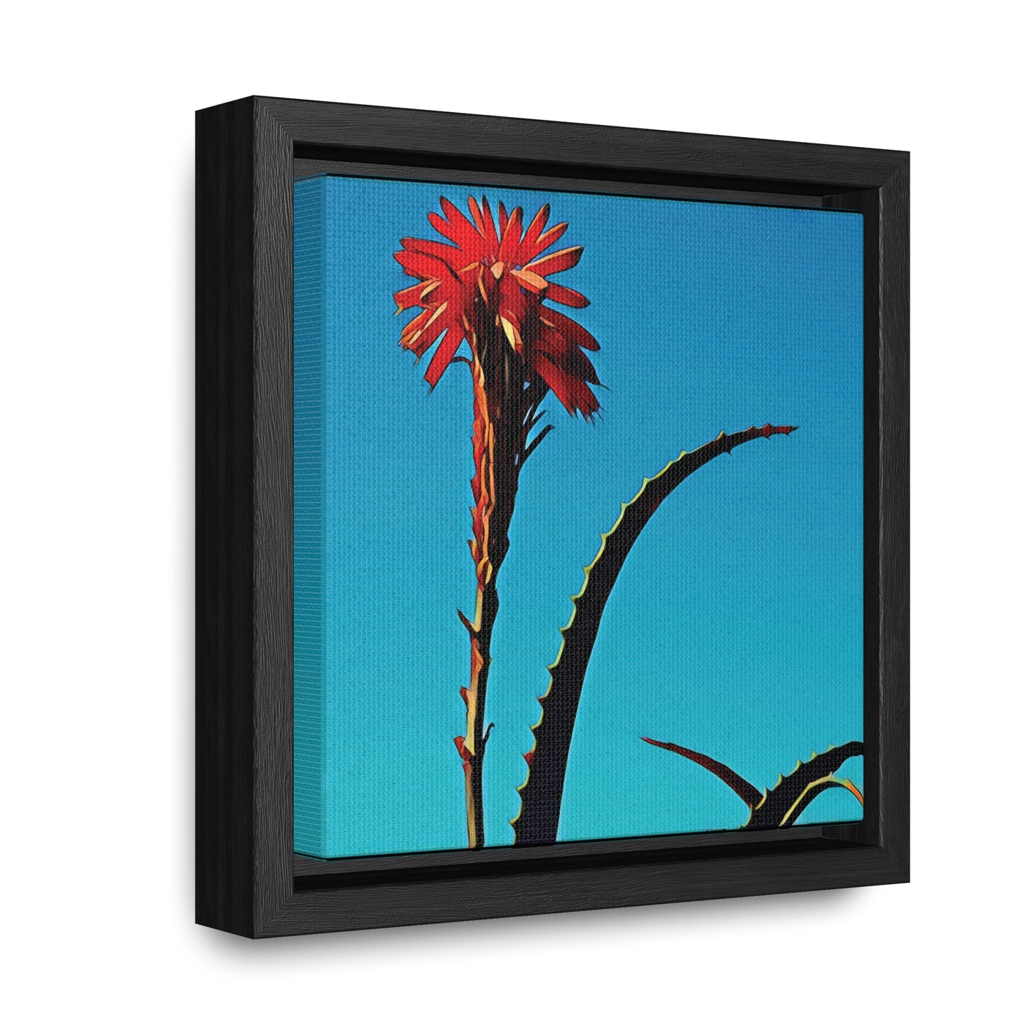 Happy to Be Here (Square Frame Canvas Wrap)